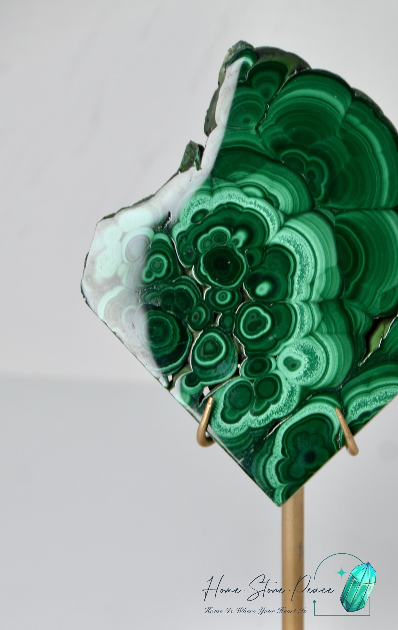 孔雀石片擺設 Malachite Slab