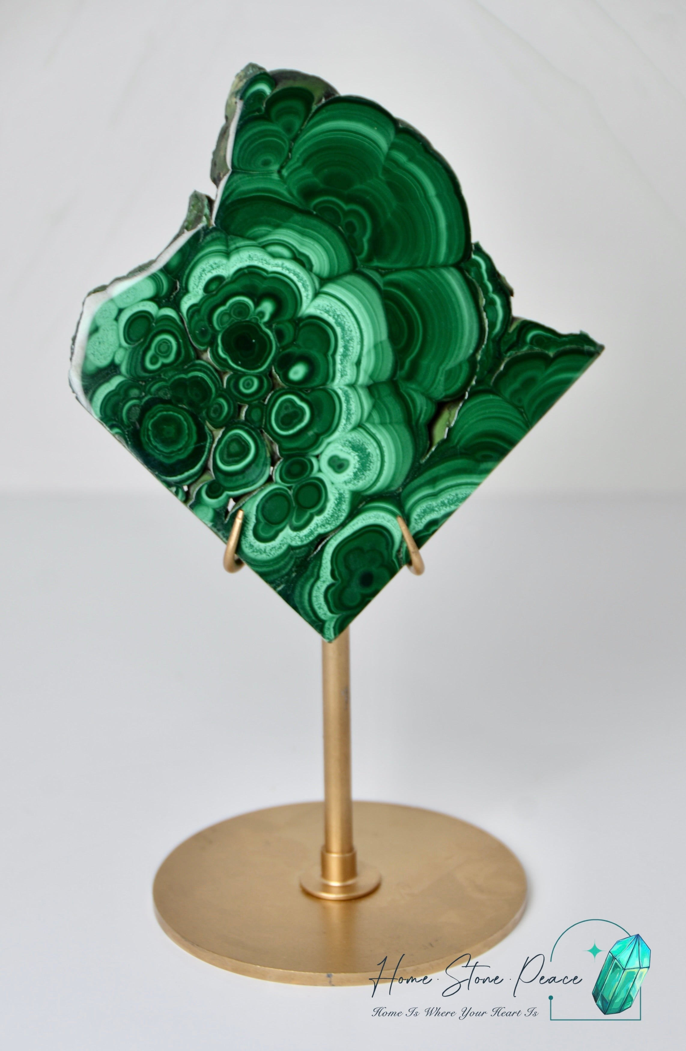 孔雀石片擺設 Malachite Slab