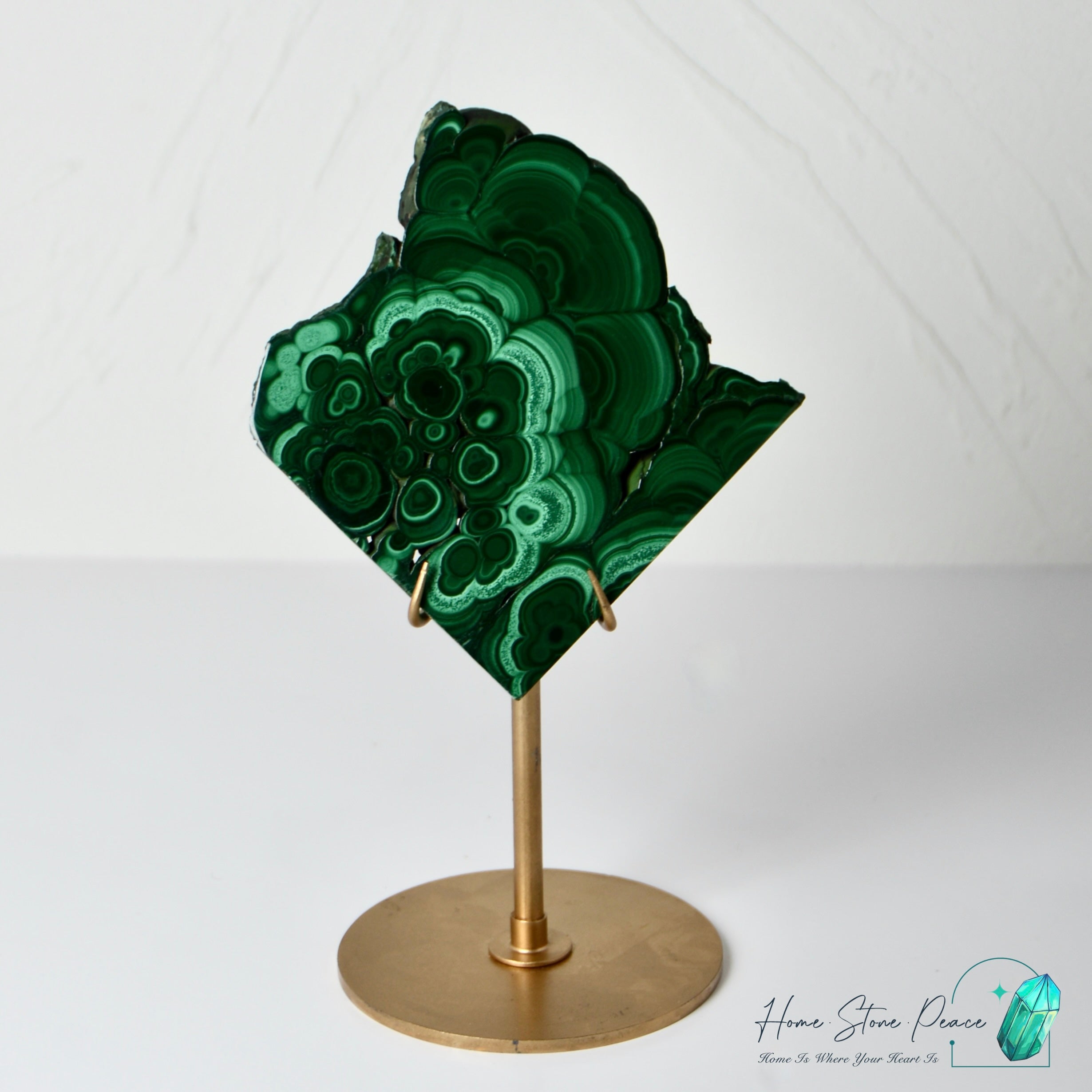 孔雀石片擺設 Malachite Slab