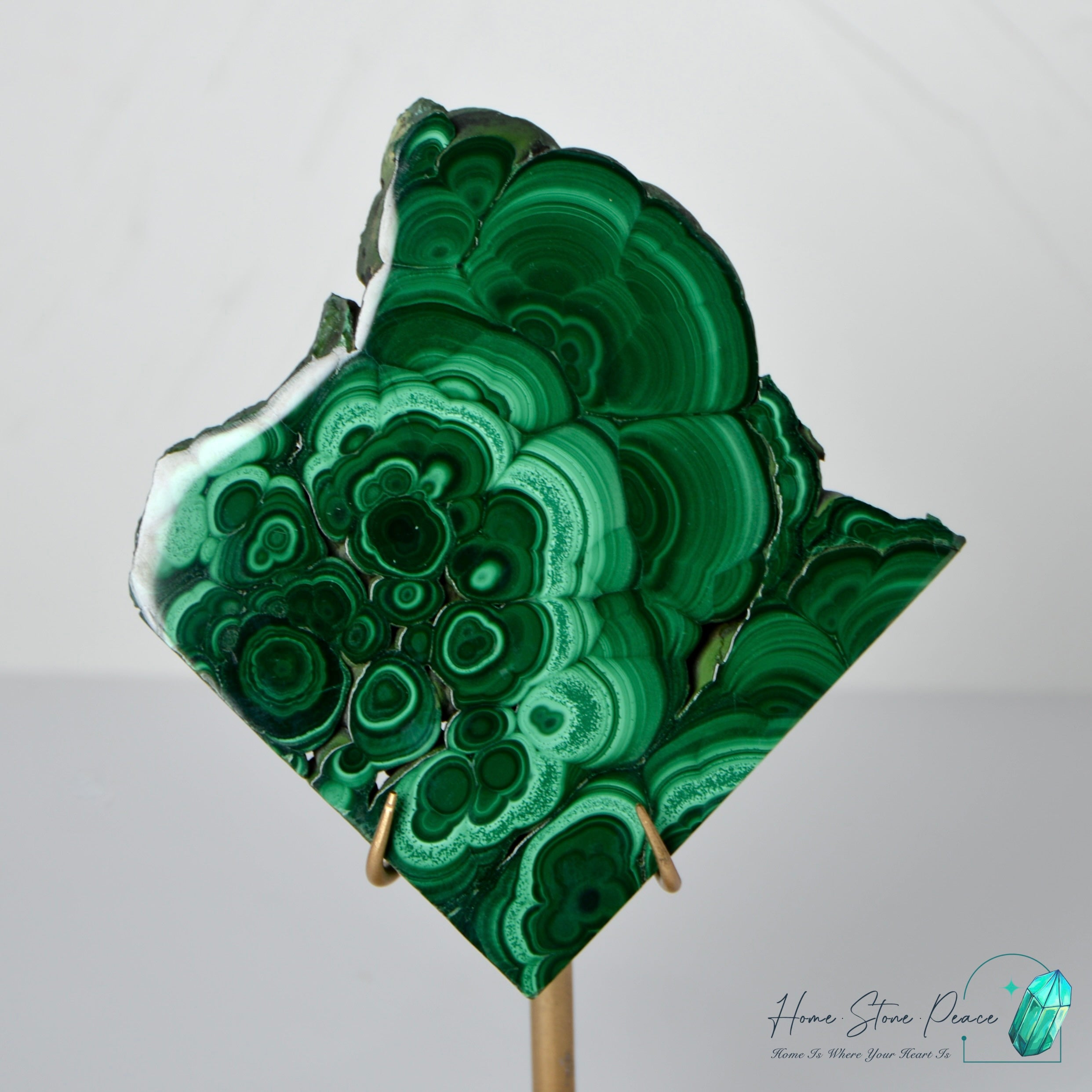 孔雀石片擺設 Malachite Slab