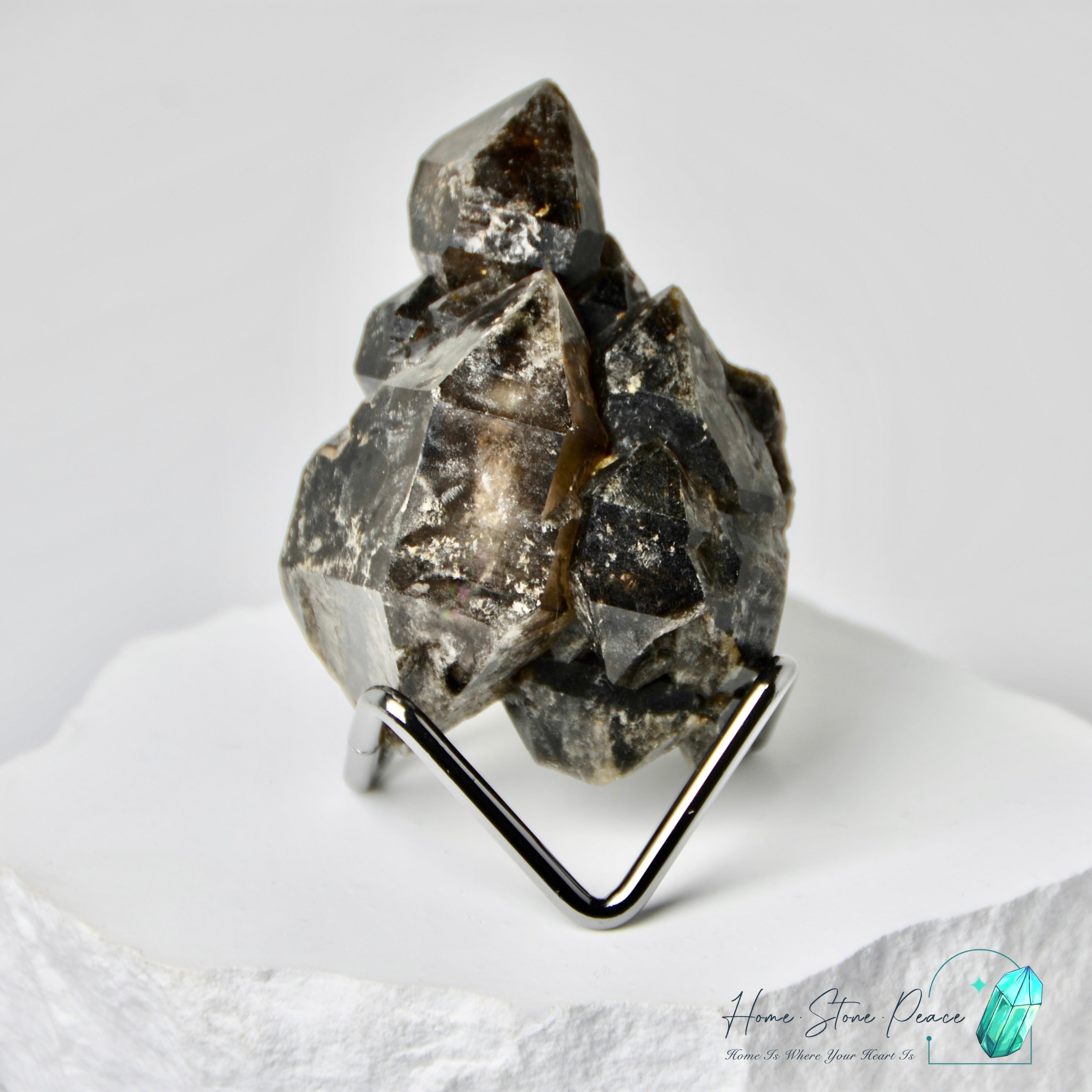 津巴布韋城堡茶晶原石 Zimbabwe Cathedral Smoky Quartz