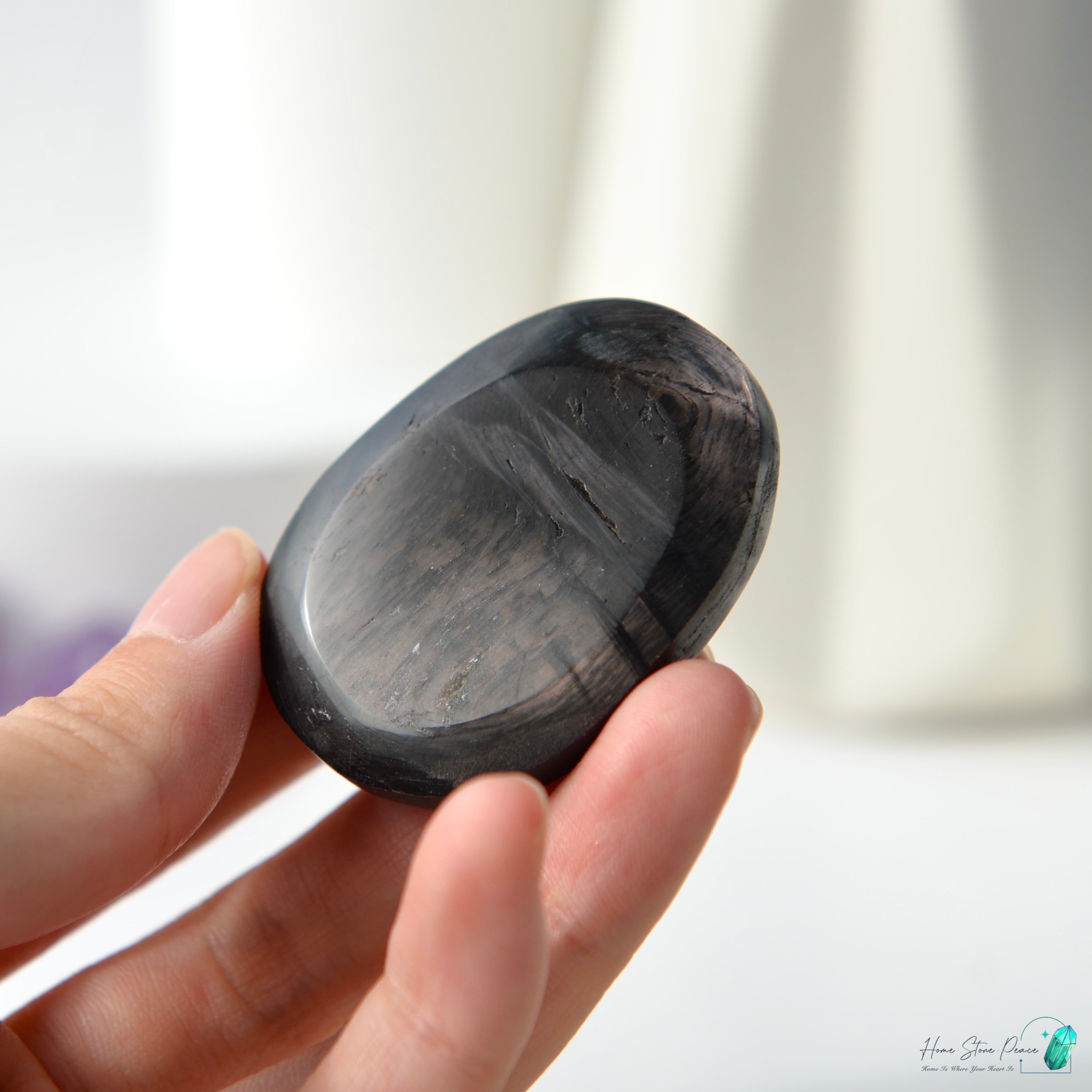 蘇輝石(金運石)手握石 Hypersthene Palm Stone