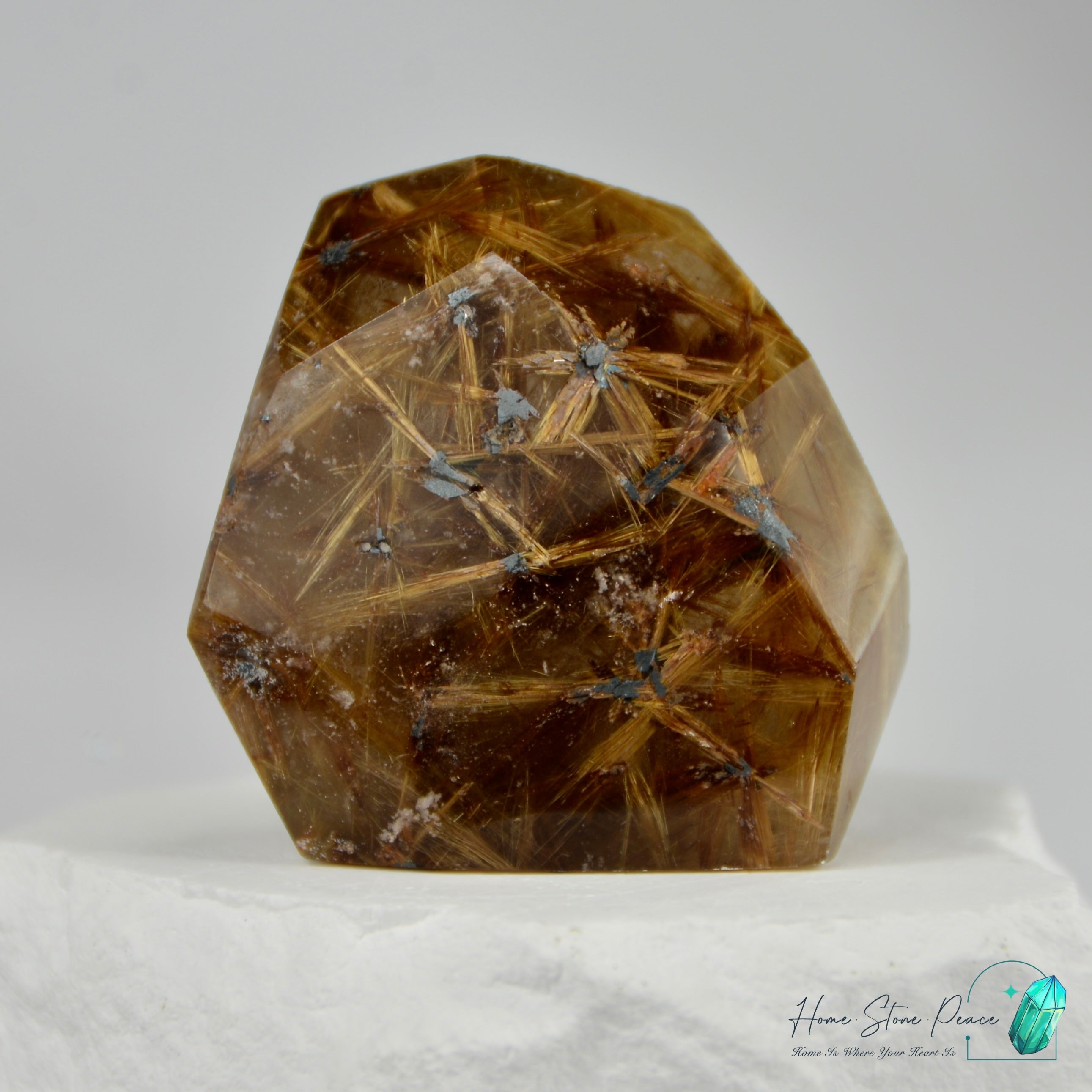 極品巴西金鈦晶隨形 Premium Brazilian Gold Rutilated Quartz Free Form