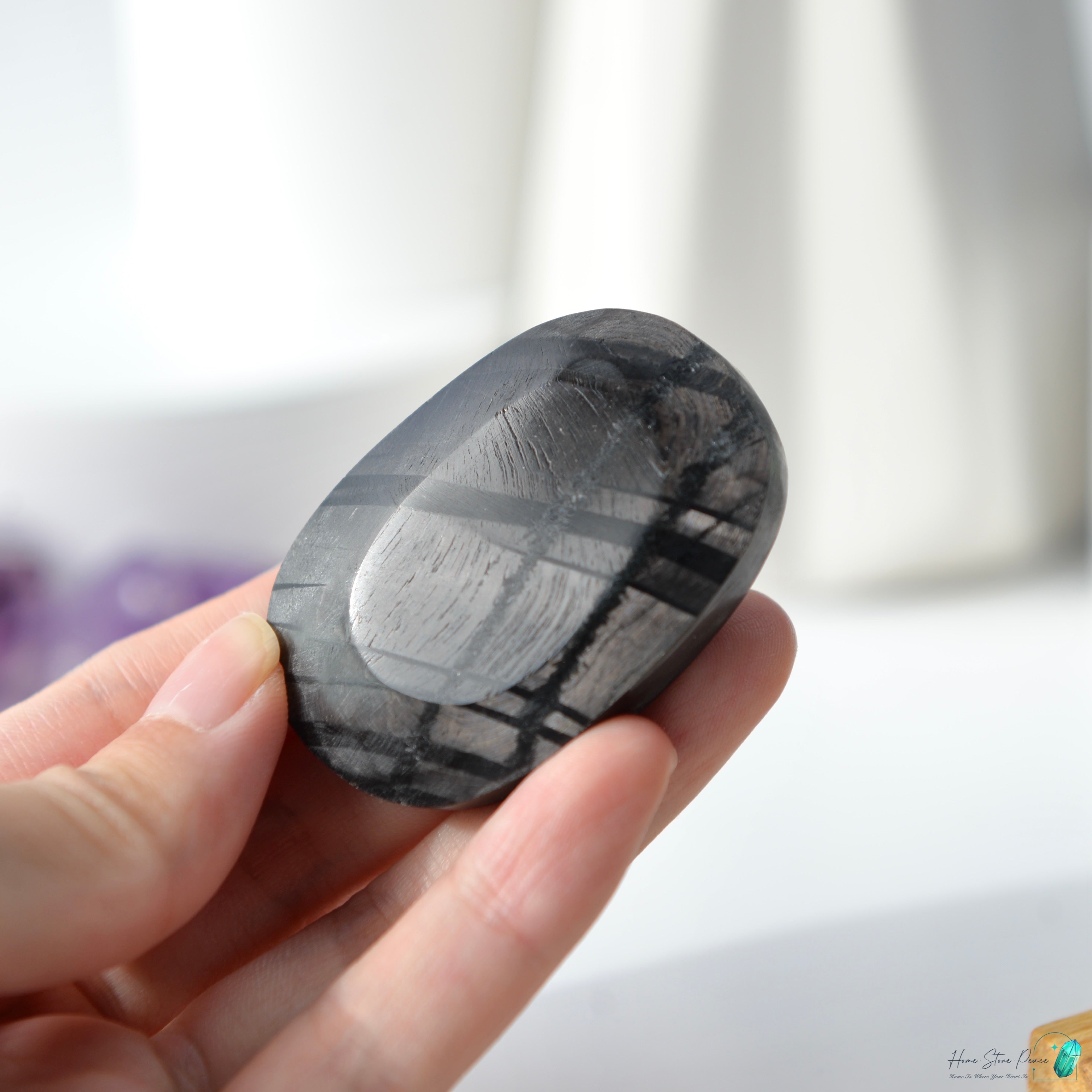 蘇輝石(金運石)手握石 Hypersthene Palm Stone
