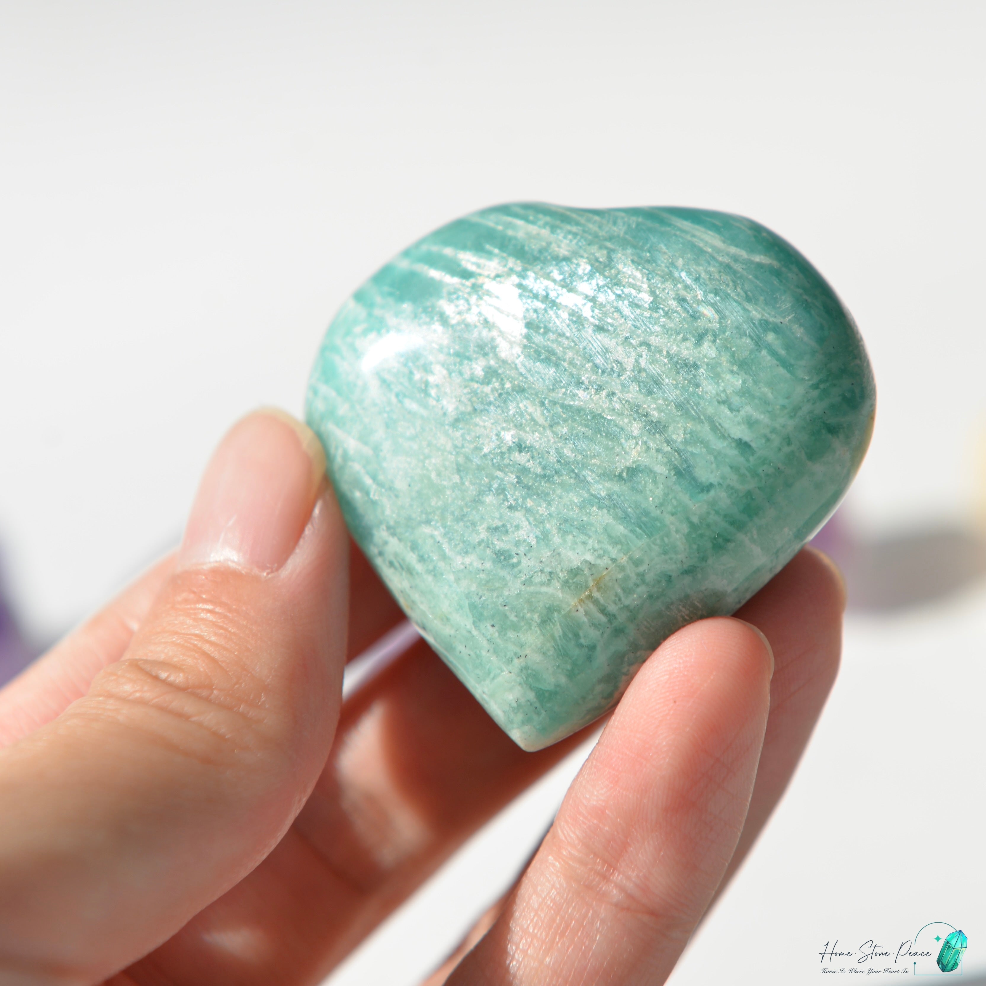 天河石心Amazonite Heart