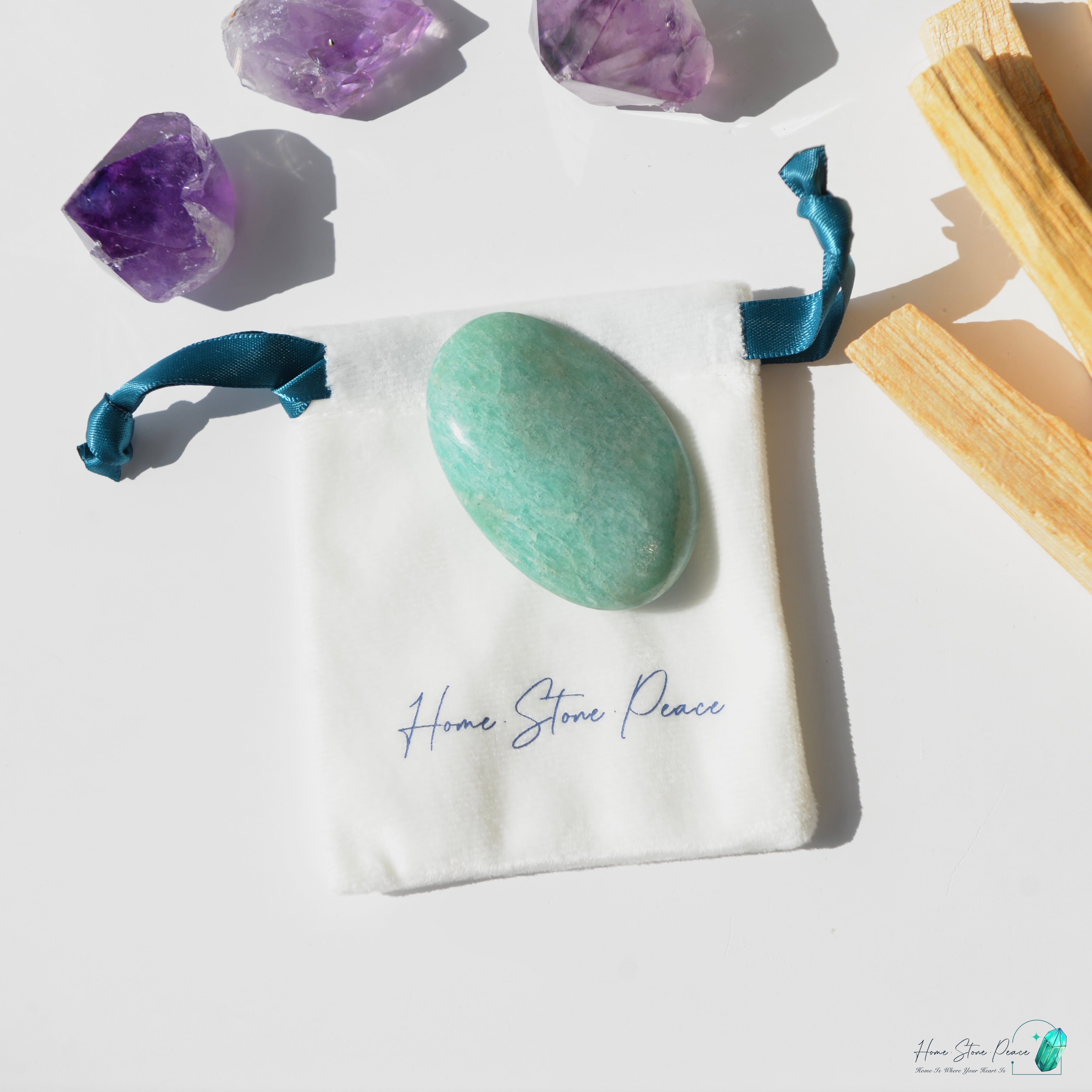 天河石手握石Amazonite Palm Stone