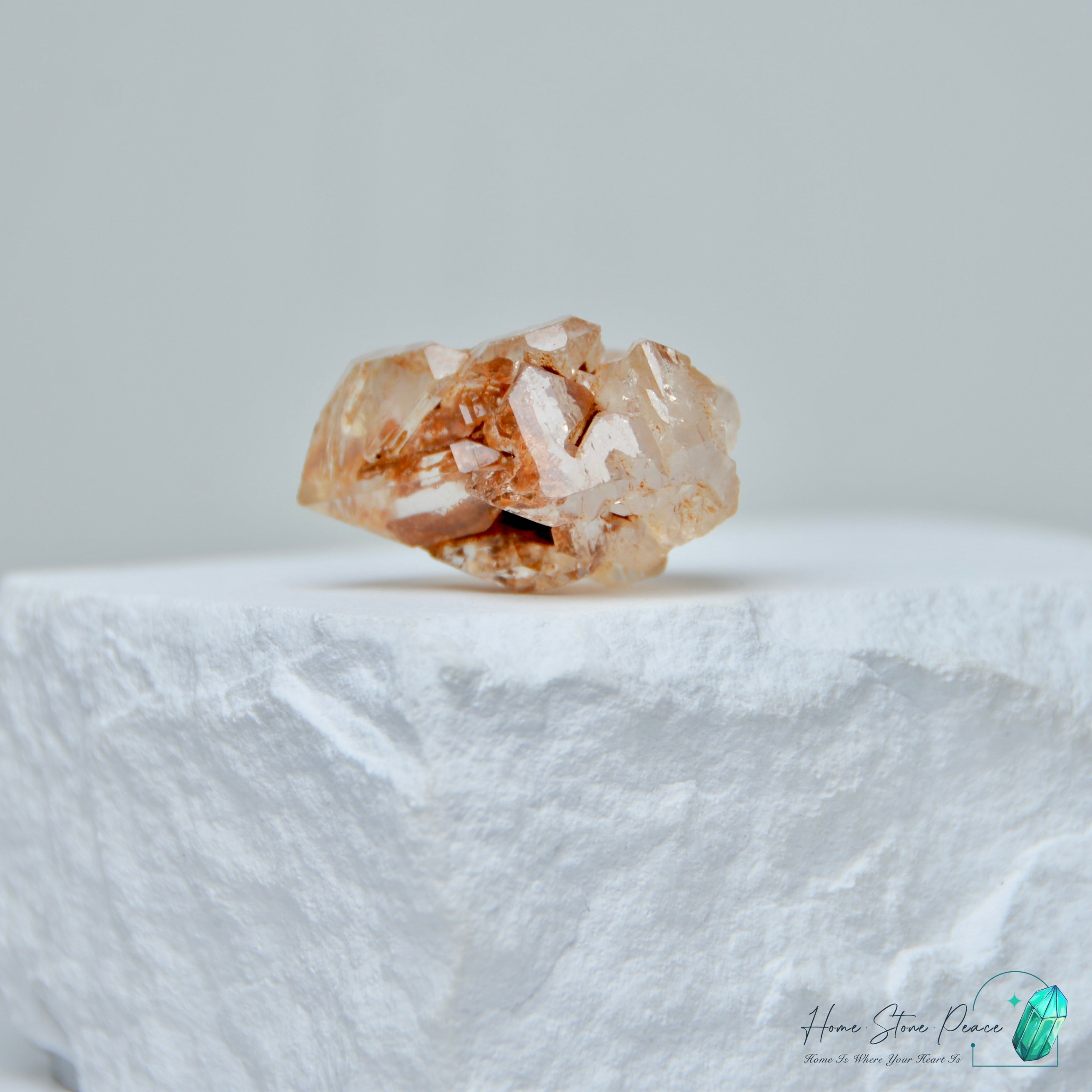 馬達加斯加紅泥骸骨水晶原石 Madagascar Red Mud Skeletal Quartz