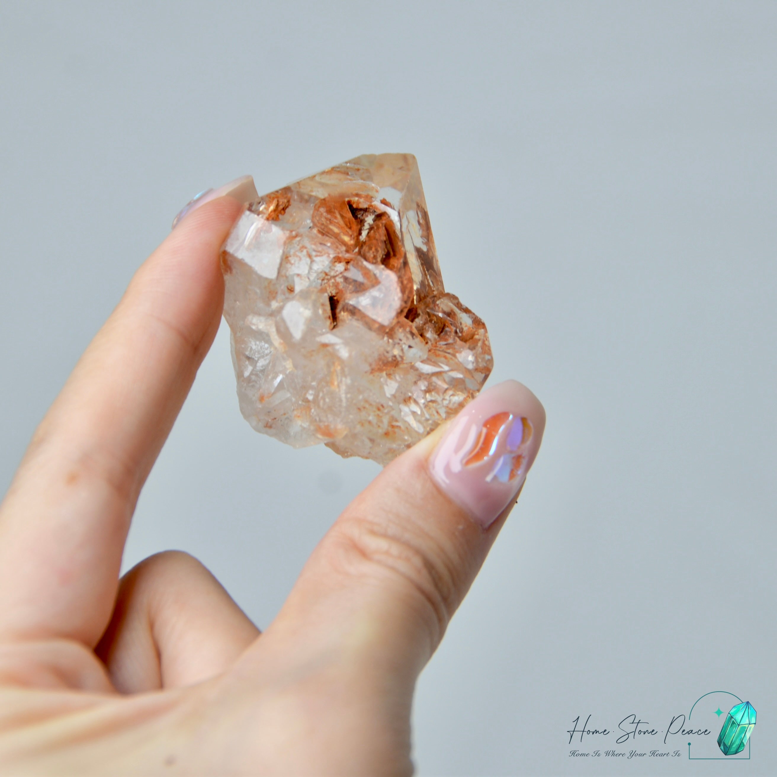 馬達加斯加紅泥骸骨水晶原石 Madagascar Red Mud Skeletal Quartz