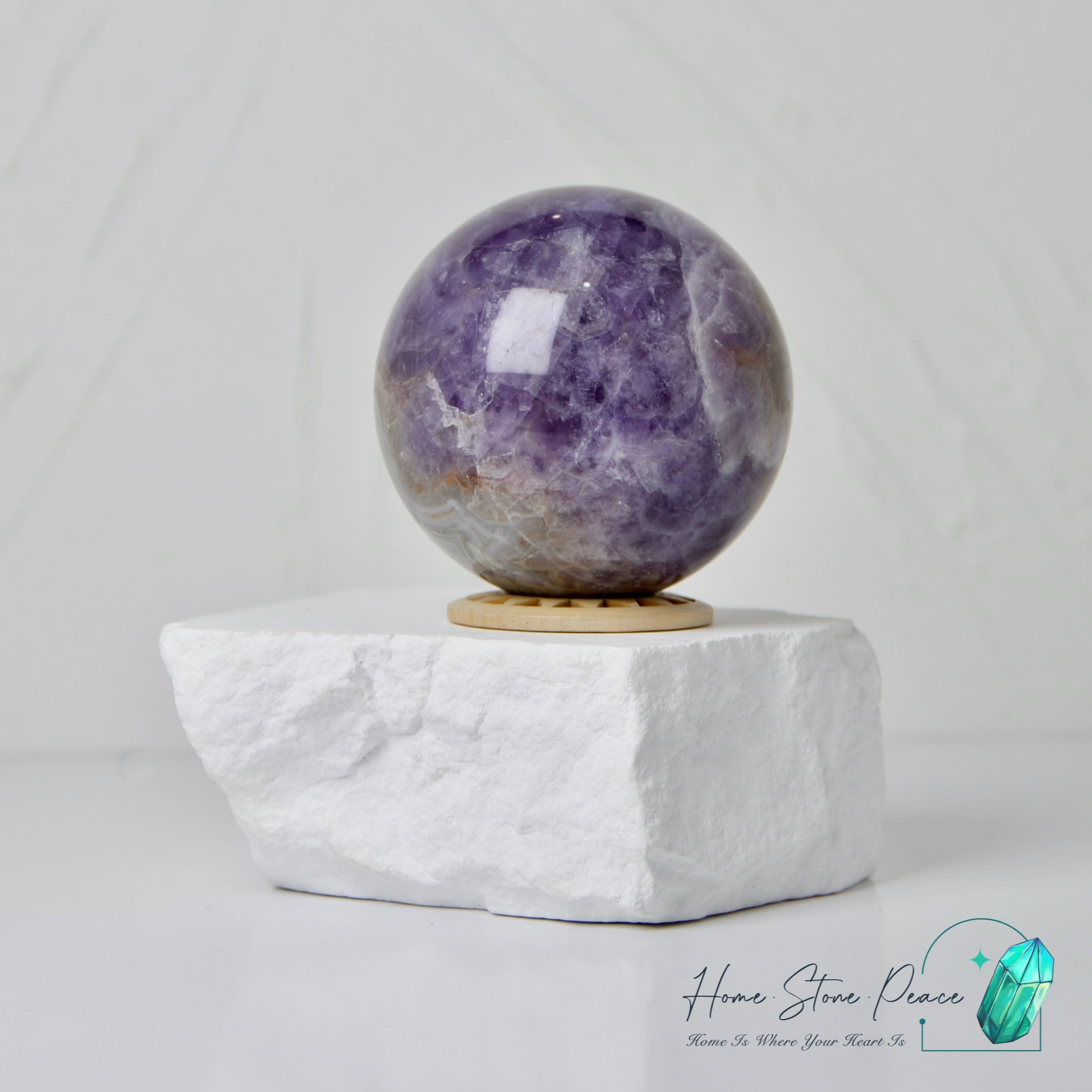 紫水晶瑪瑙球 Amethyst Agate Sphere
