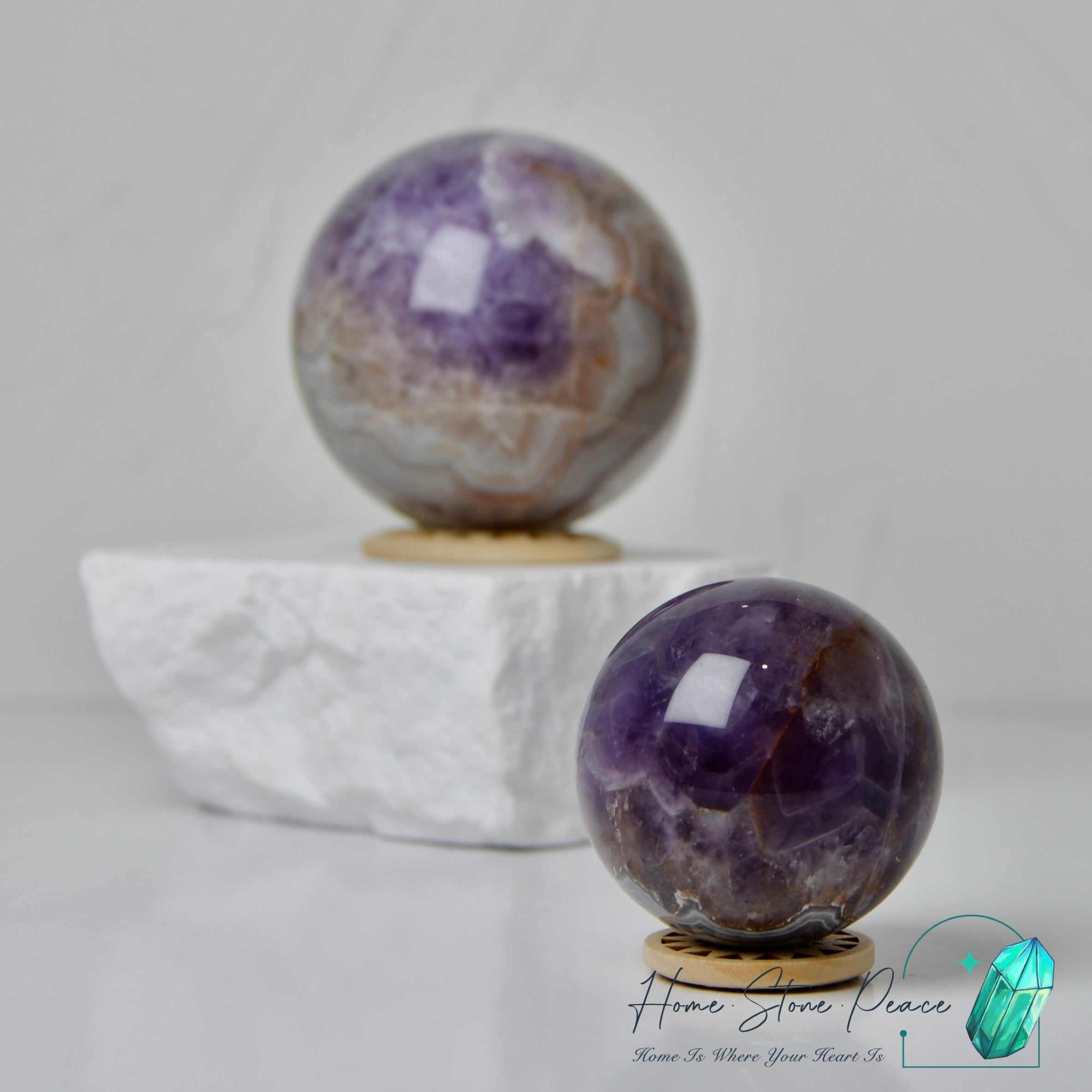 紫水晶瑪瑙球 Amethyst Agate Sphere