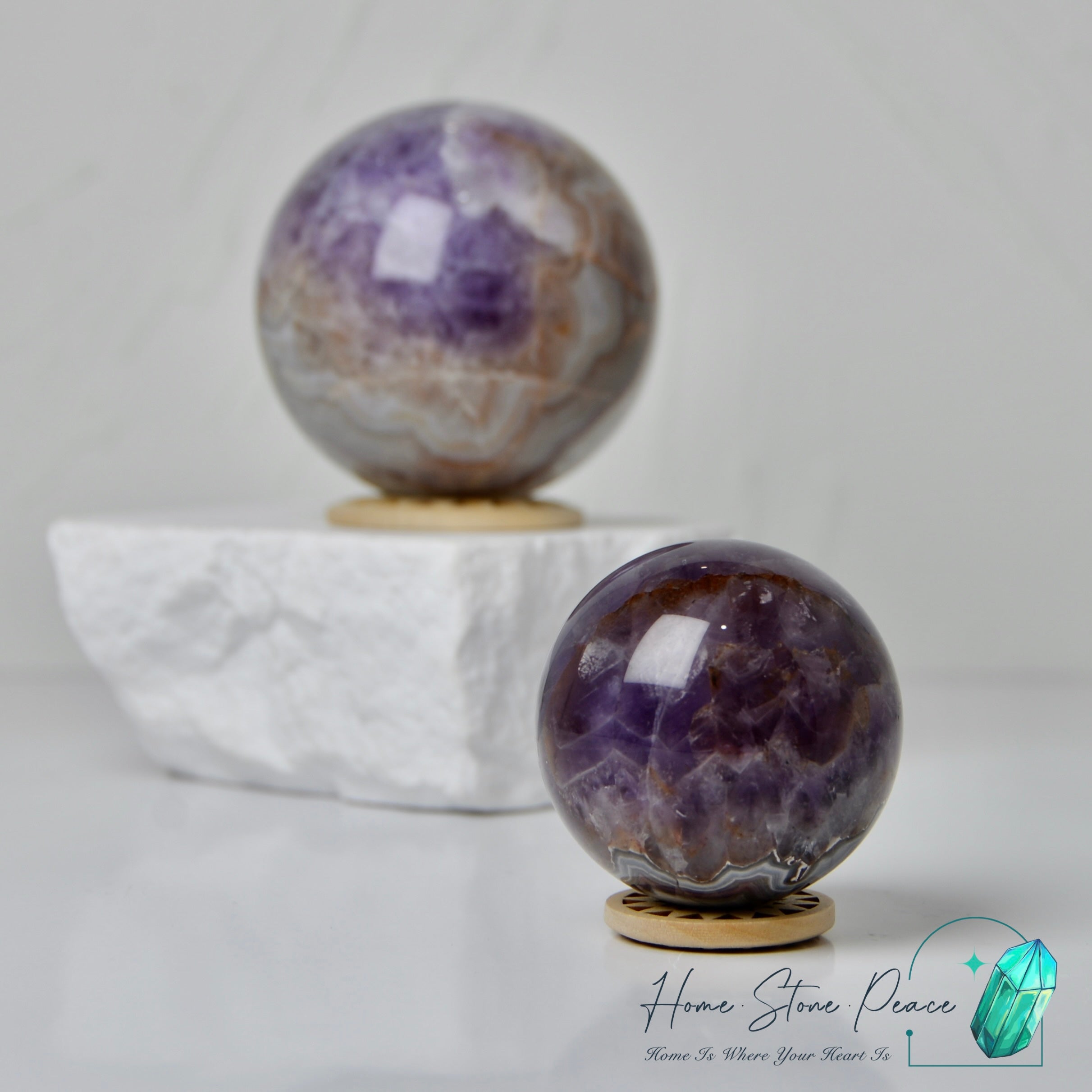 紫水晶瑪瑙球 Amethyst Agate Sphere