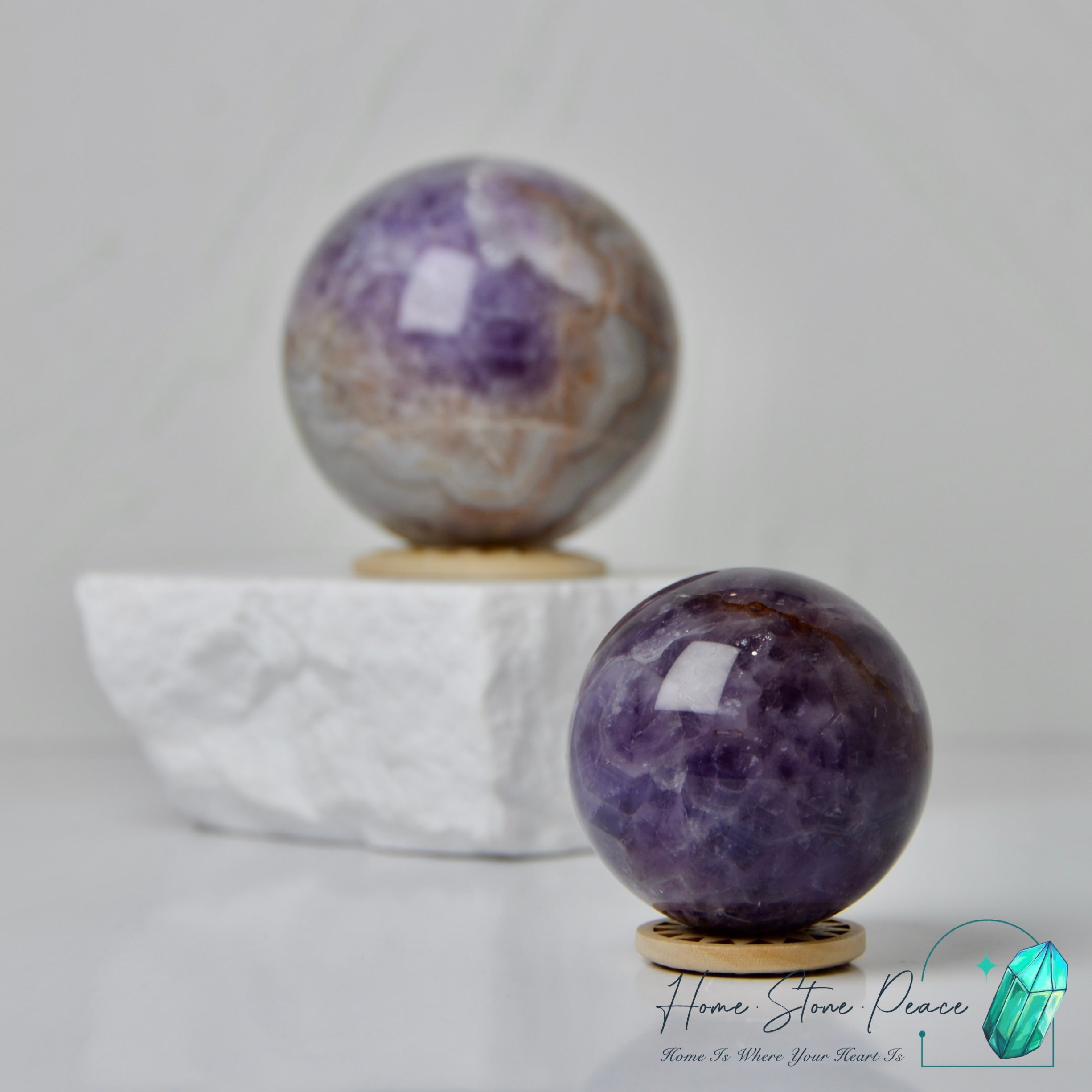 紫水晶瑪瑙球 Amethyst Agate Sphere