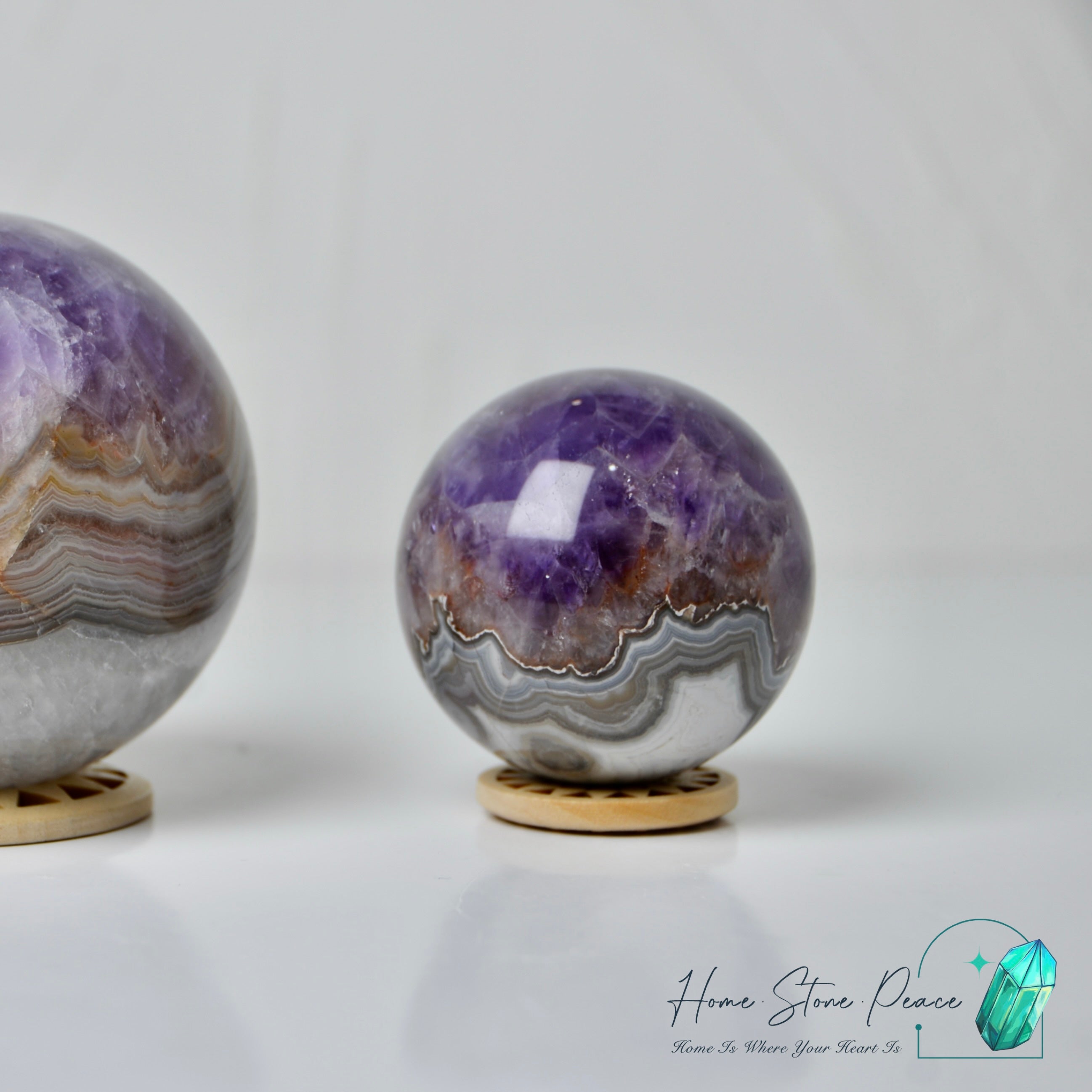 紫水晶瑪瑙球 Amethyst Agate Sphere