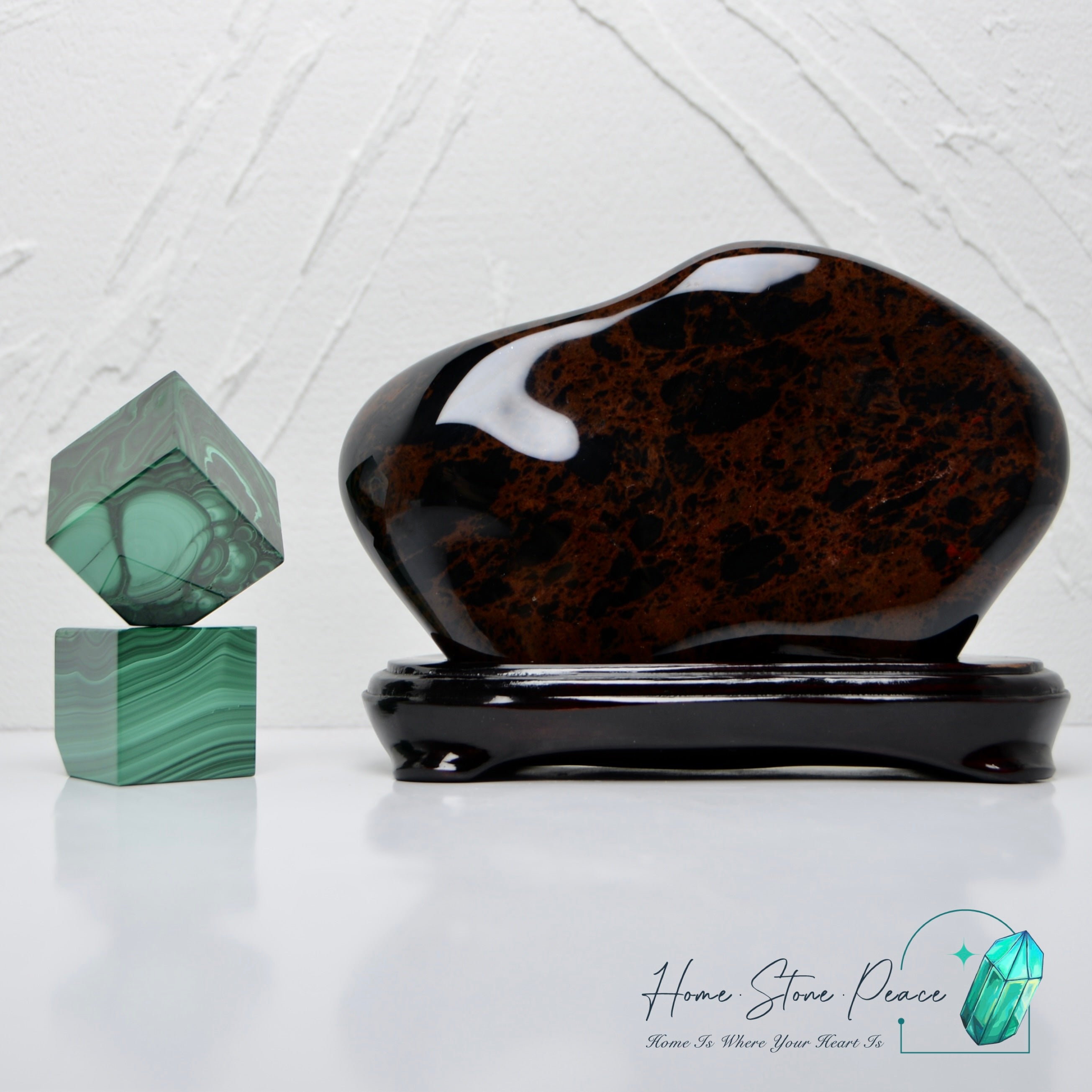 北海道紅十勝石擺設 Hokkaido Mahogany Obsidian