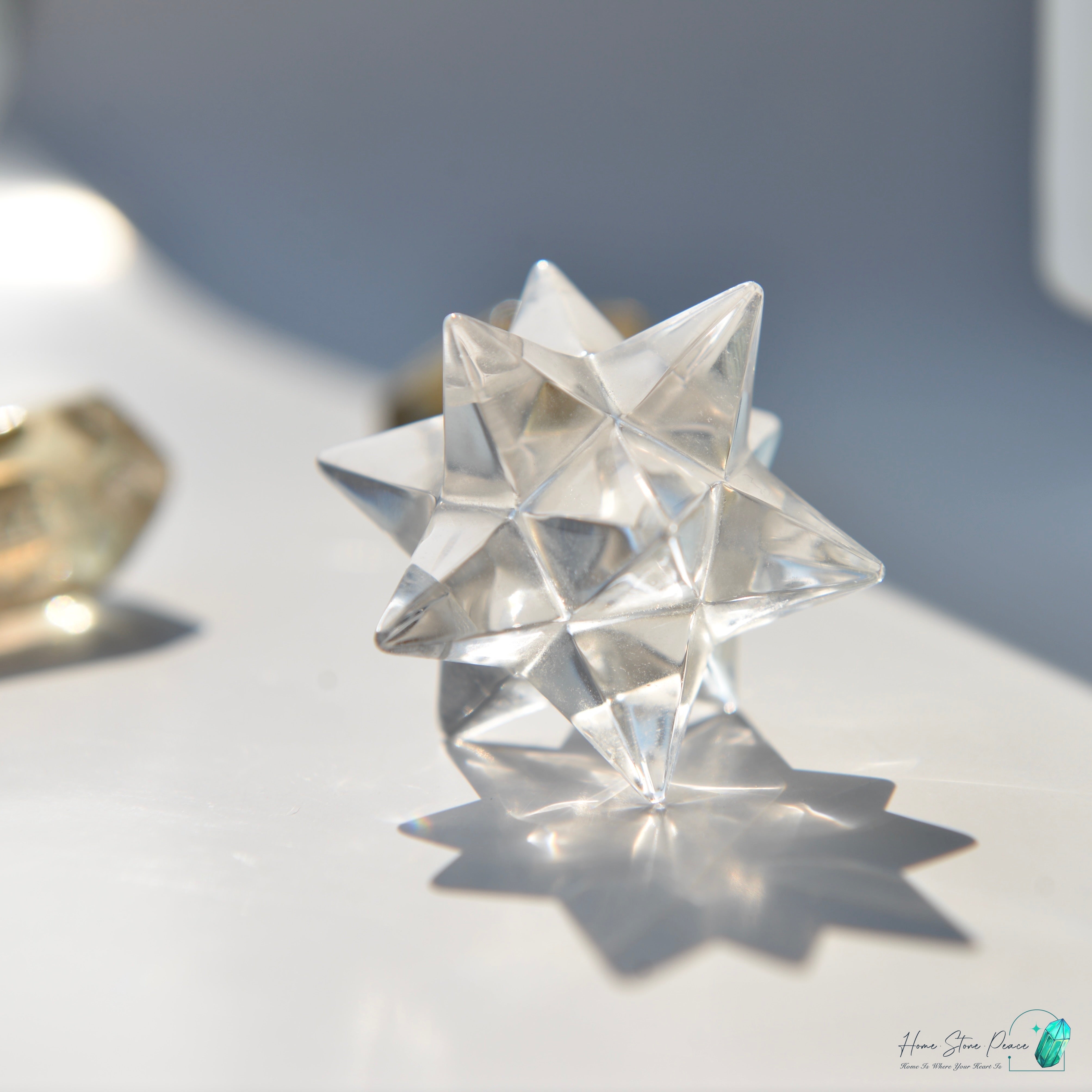 白水晶梅爾卡巴星 Clear Quartz Merkaba Star
