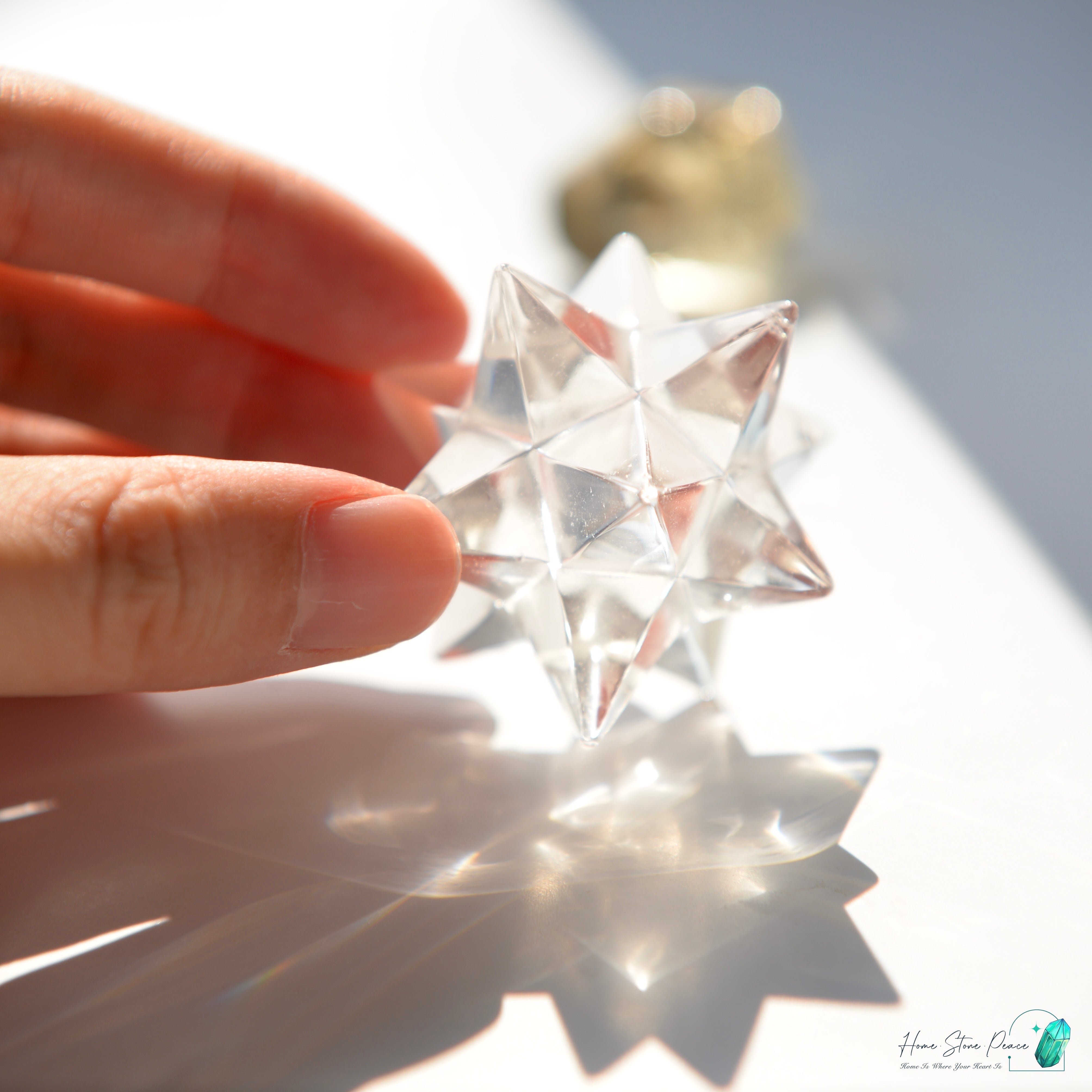 白水晶梅爾卡巴星 Clear Quartz Merkaba Star