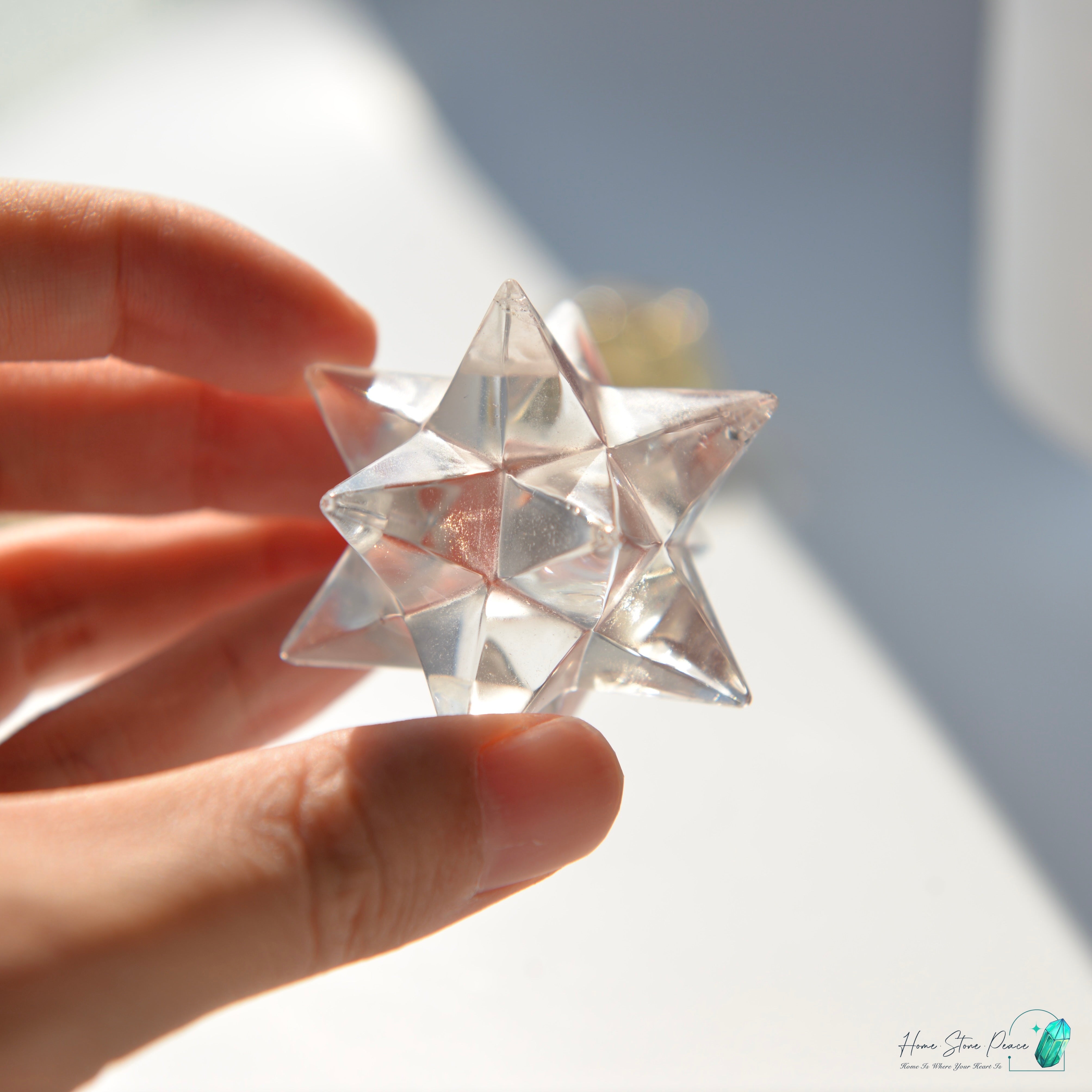 白水晶梅爾卡巴星 Clear Quartz Merkaba Star