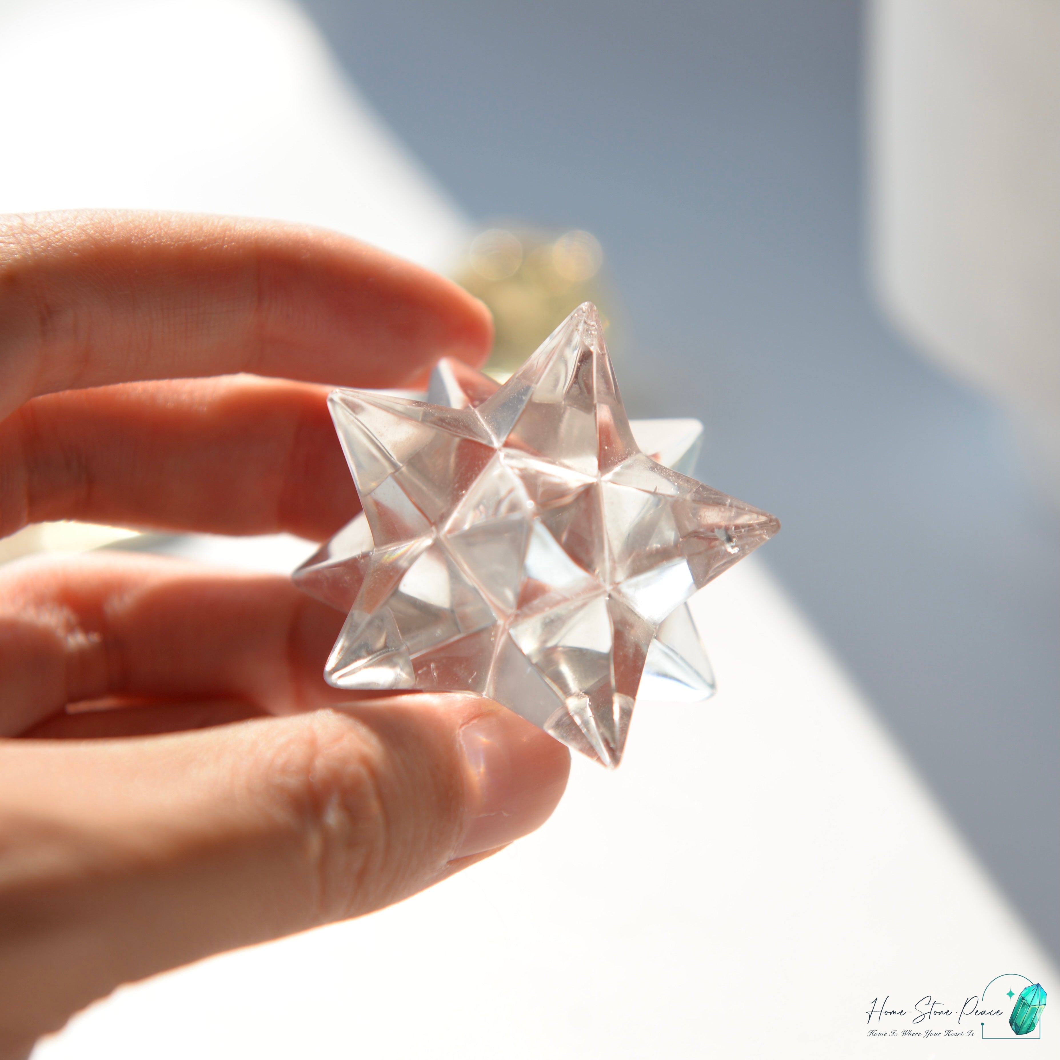 白水晶梅爾卡巴星 Clear Quartz Merkaba Star