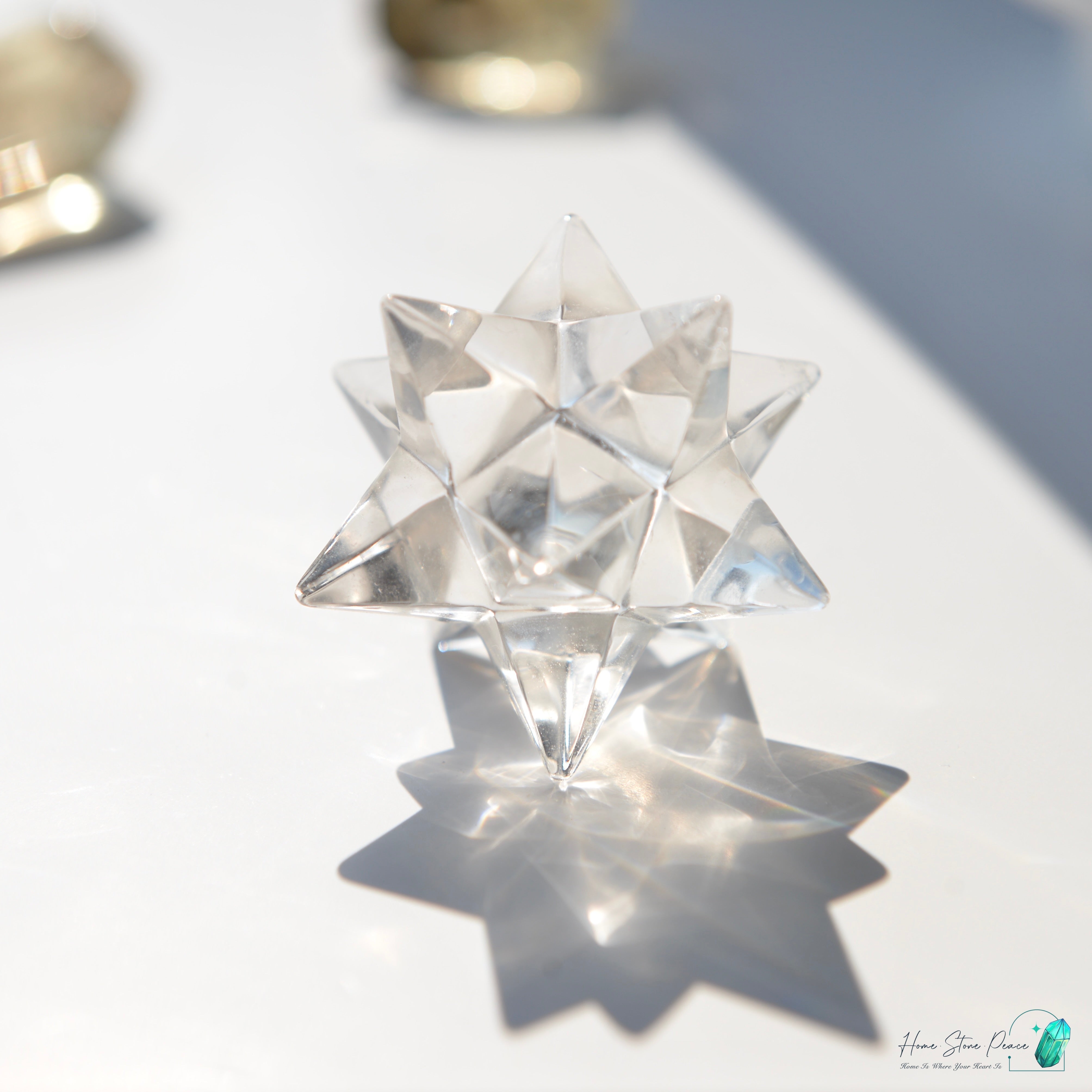 白水晶梅爾卡巴星 Clear Quartz Merkaba Star