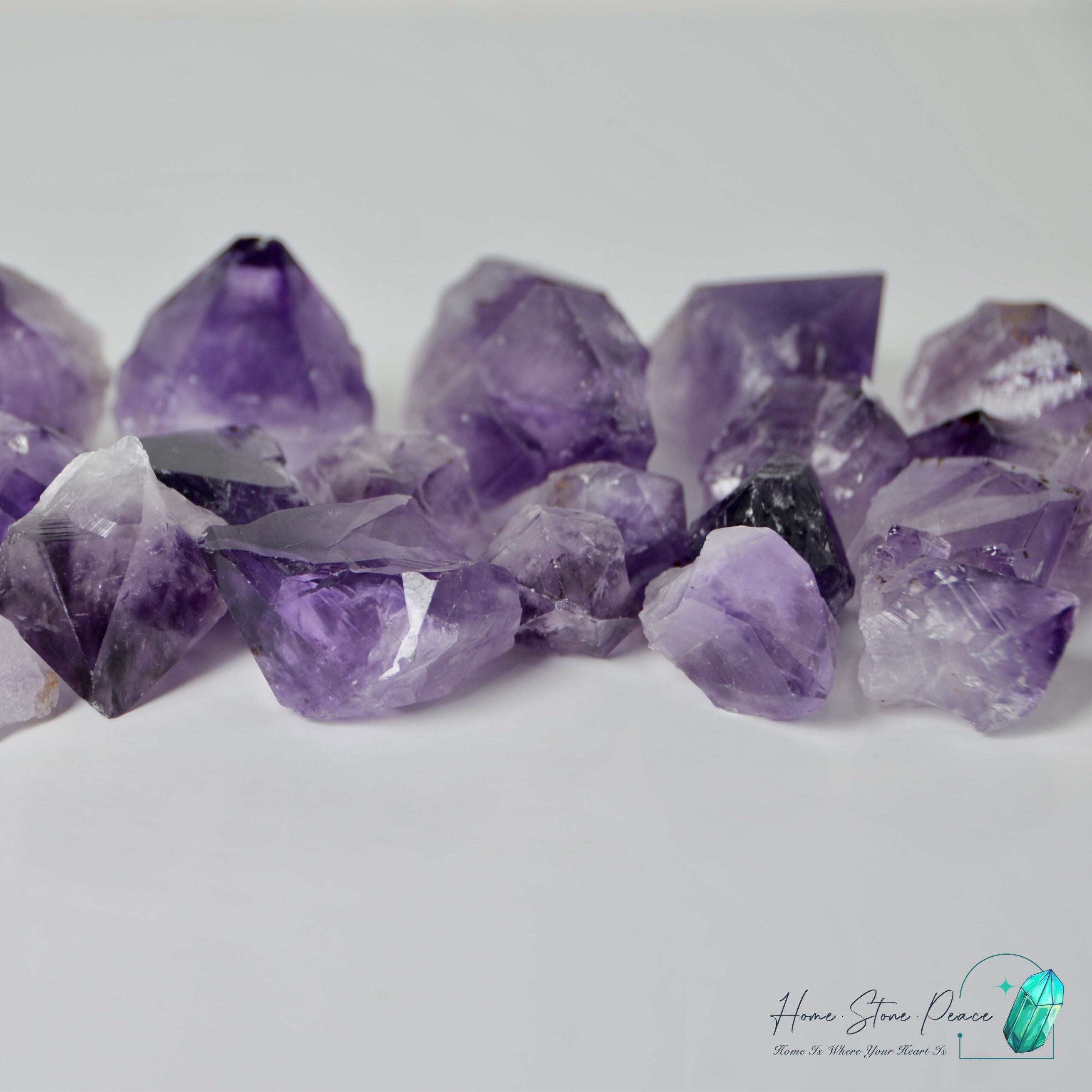 紫晶牙小袋 Amethyst Points Set