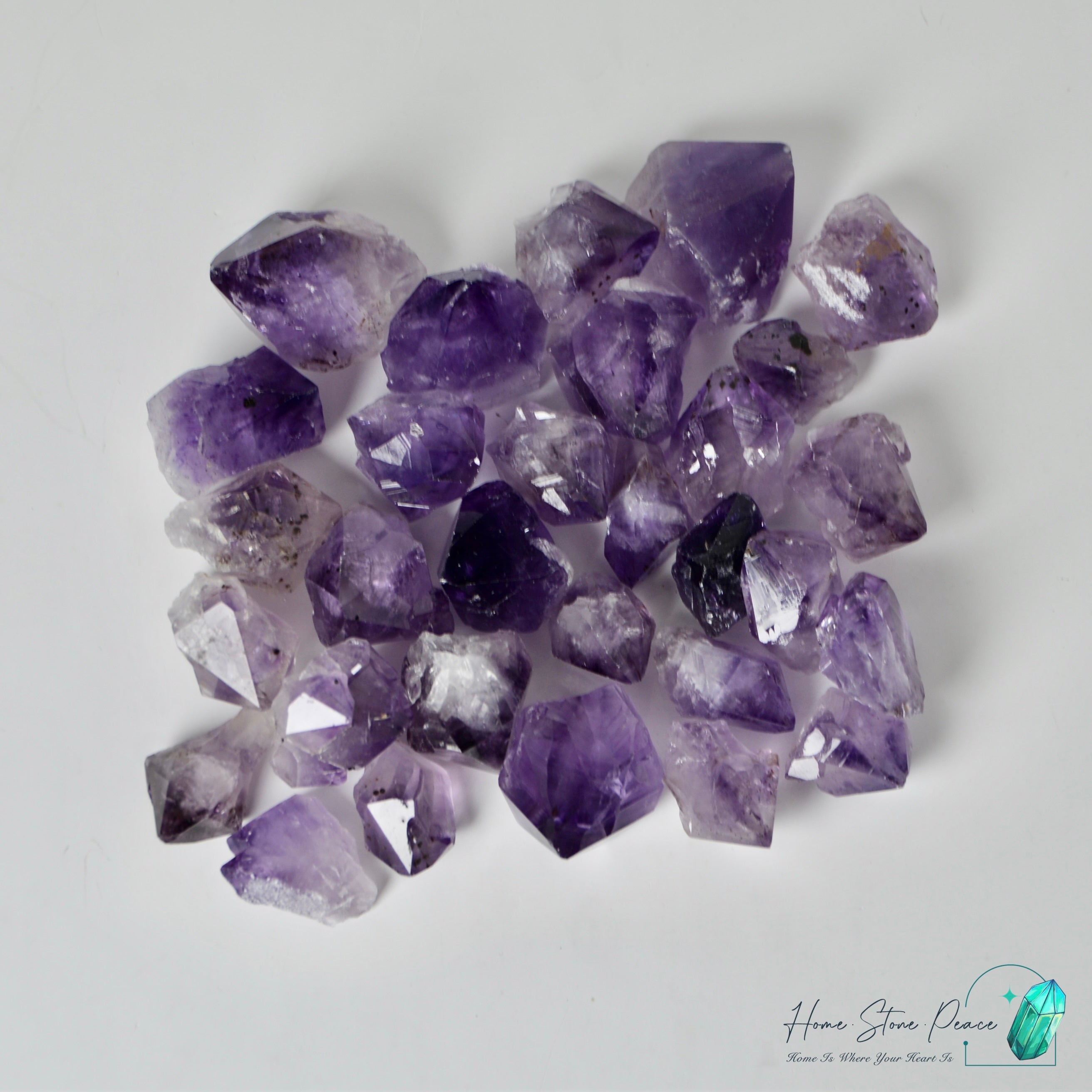 紫晶牙小袋 Amethyst Points Set