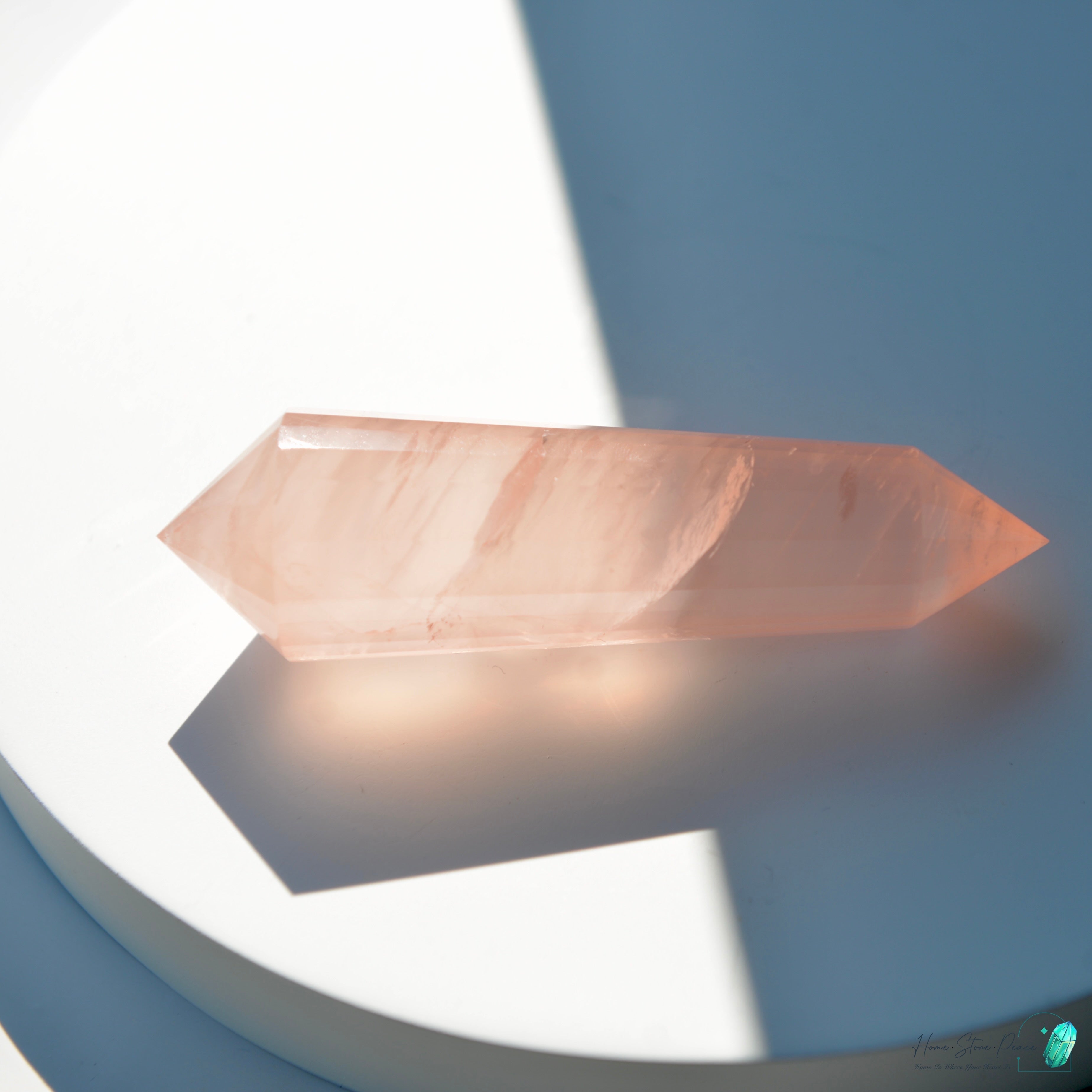 純手工沃格爾粉晶 (24面)Handcrafted Rose Quartz Vogel Cut (24 sides)