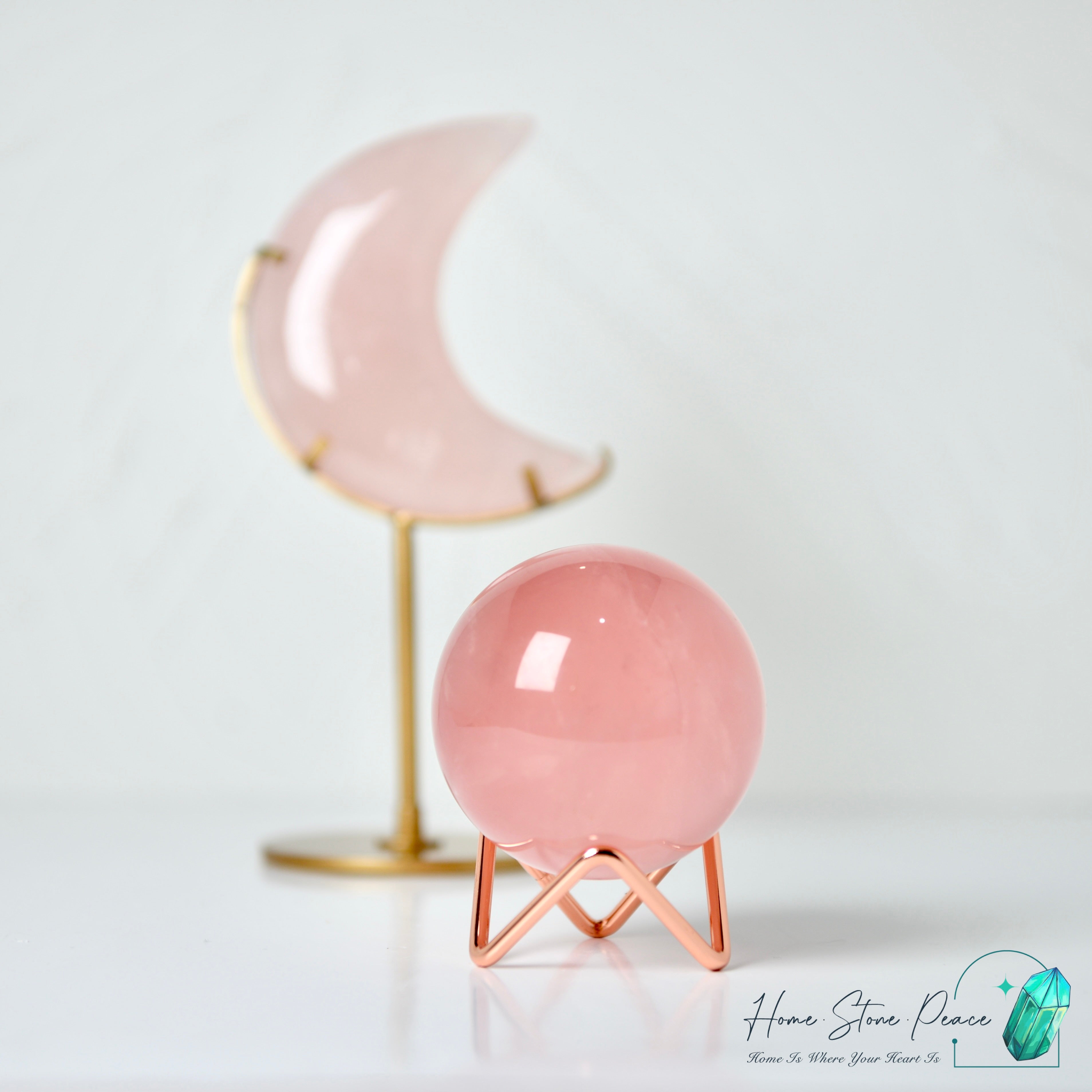 高品質莫桑比克粉紅水晶球 Premium Mozambique Rose Quartz Sphere
