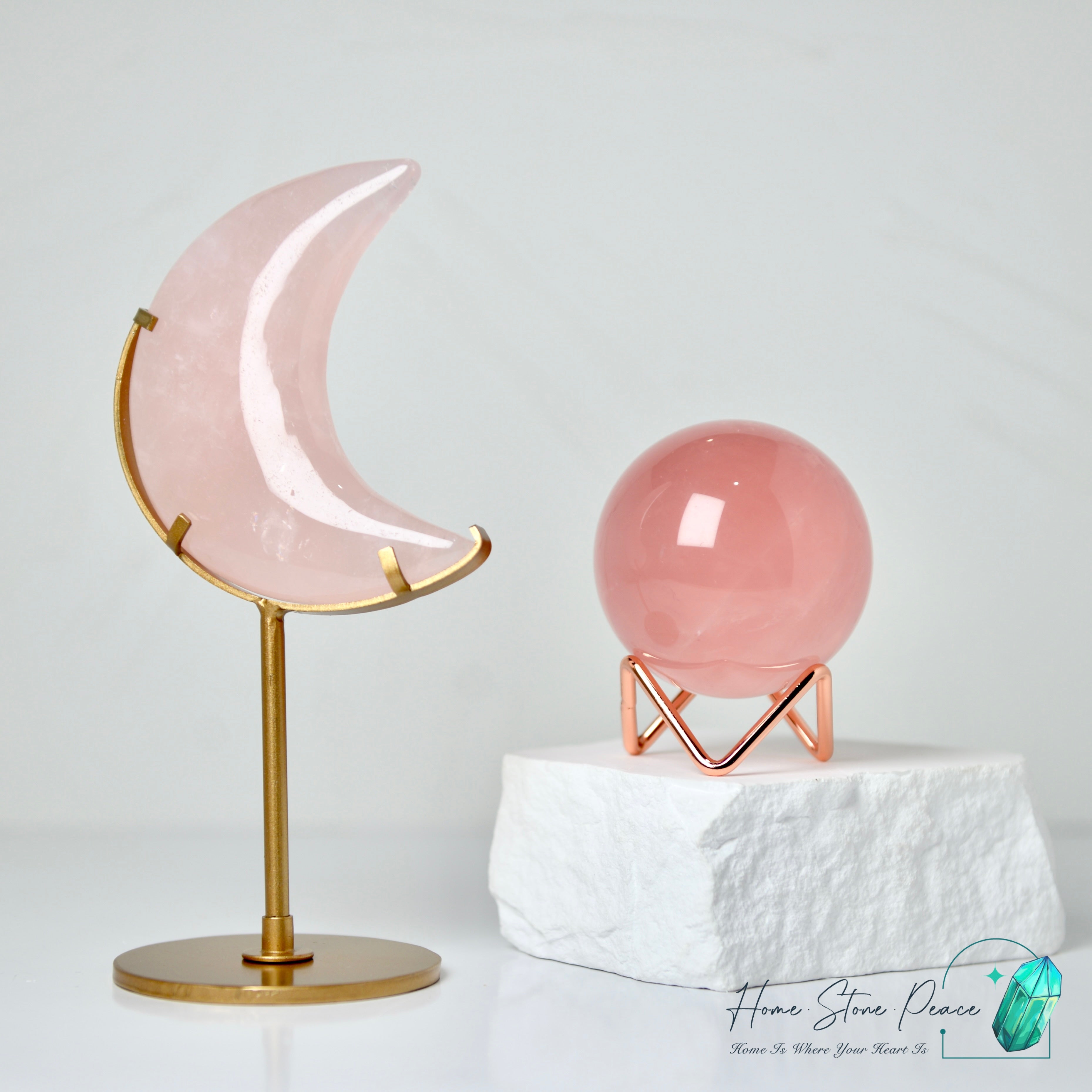 高品質莫桑比克粉紅水晶球 Premium Mozambique Rose Quartz Sphere