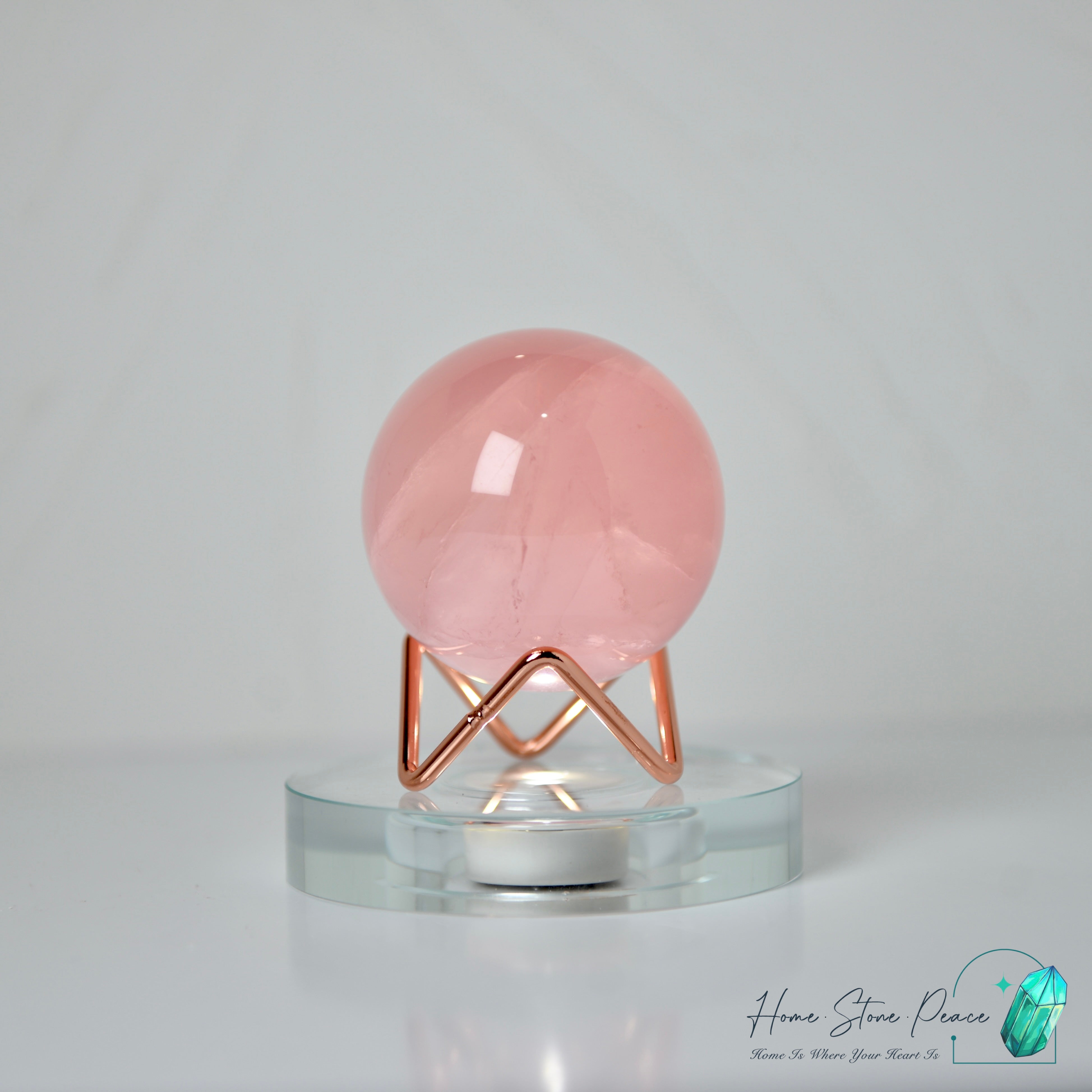 高品質莫桑比克粉紅水晶球 Premium Mozambique Rose Quartz Sphere