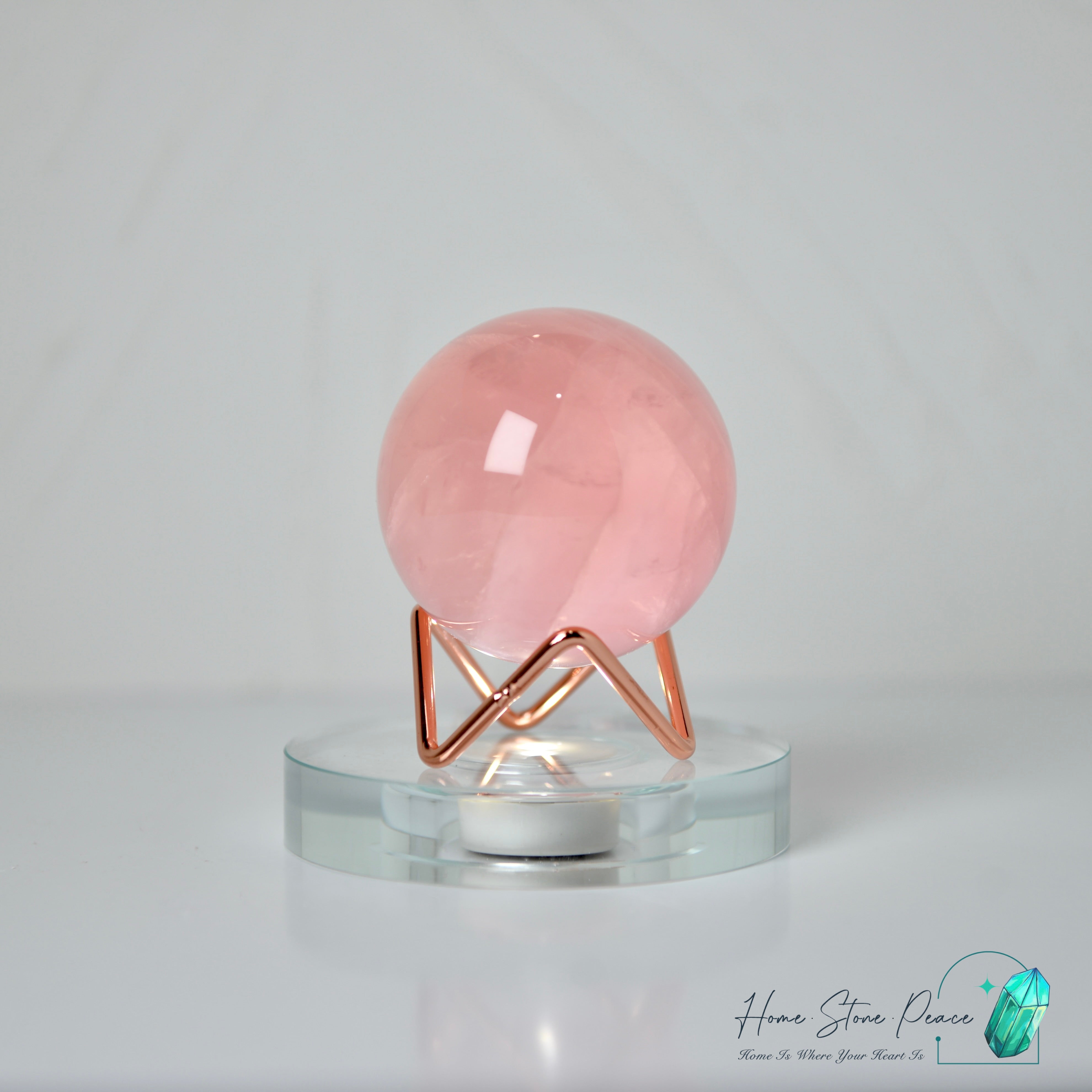 高品質莫桑比克粉紅水晶球 Premium Mozambique Rose Quartz Sphere
