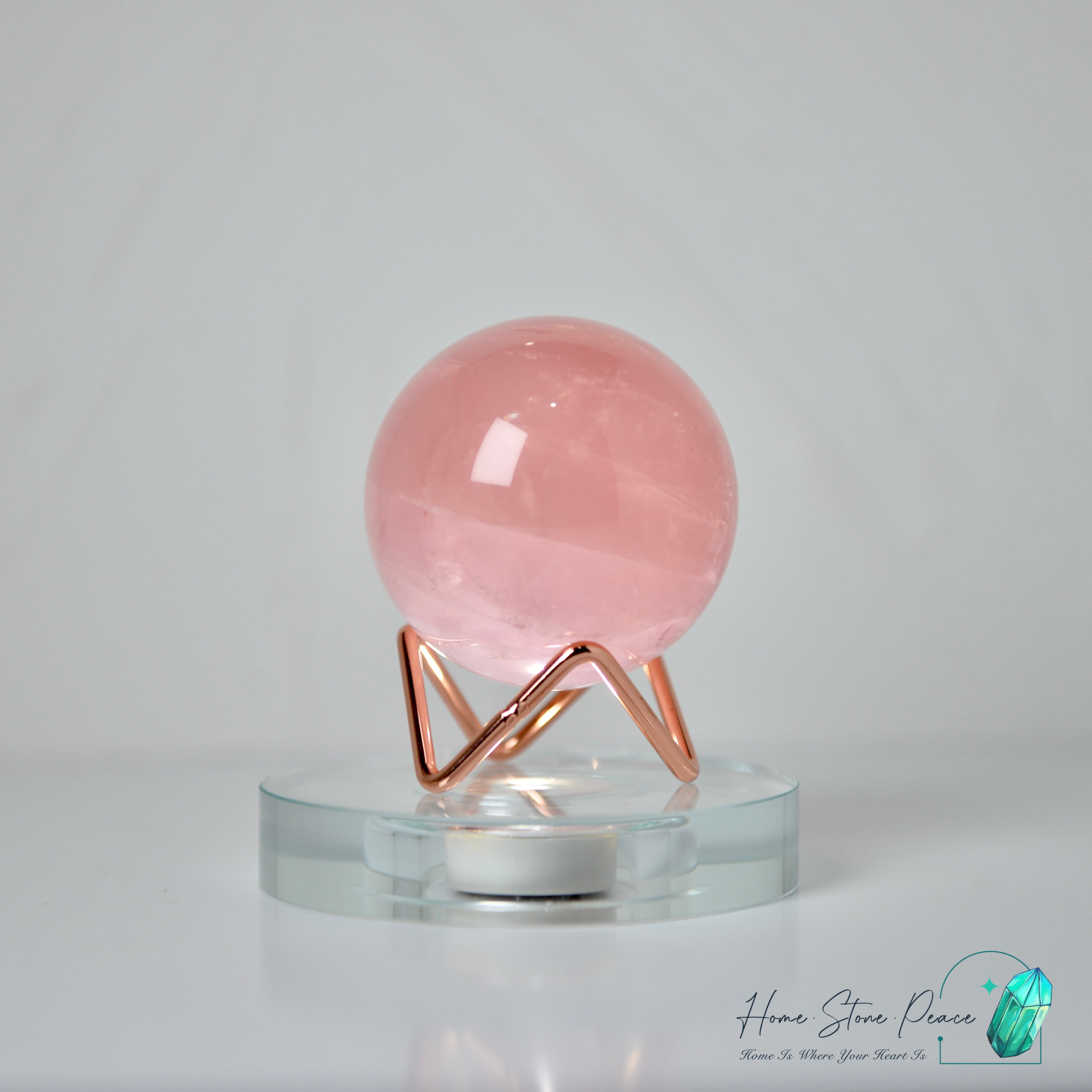 高品質莫桑比克粉紅水晶球 Premium Mozambique Rose Quartz Sphere