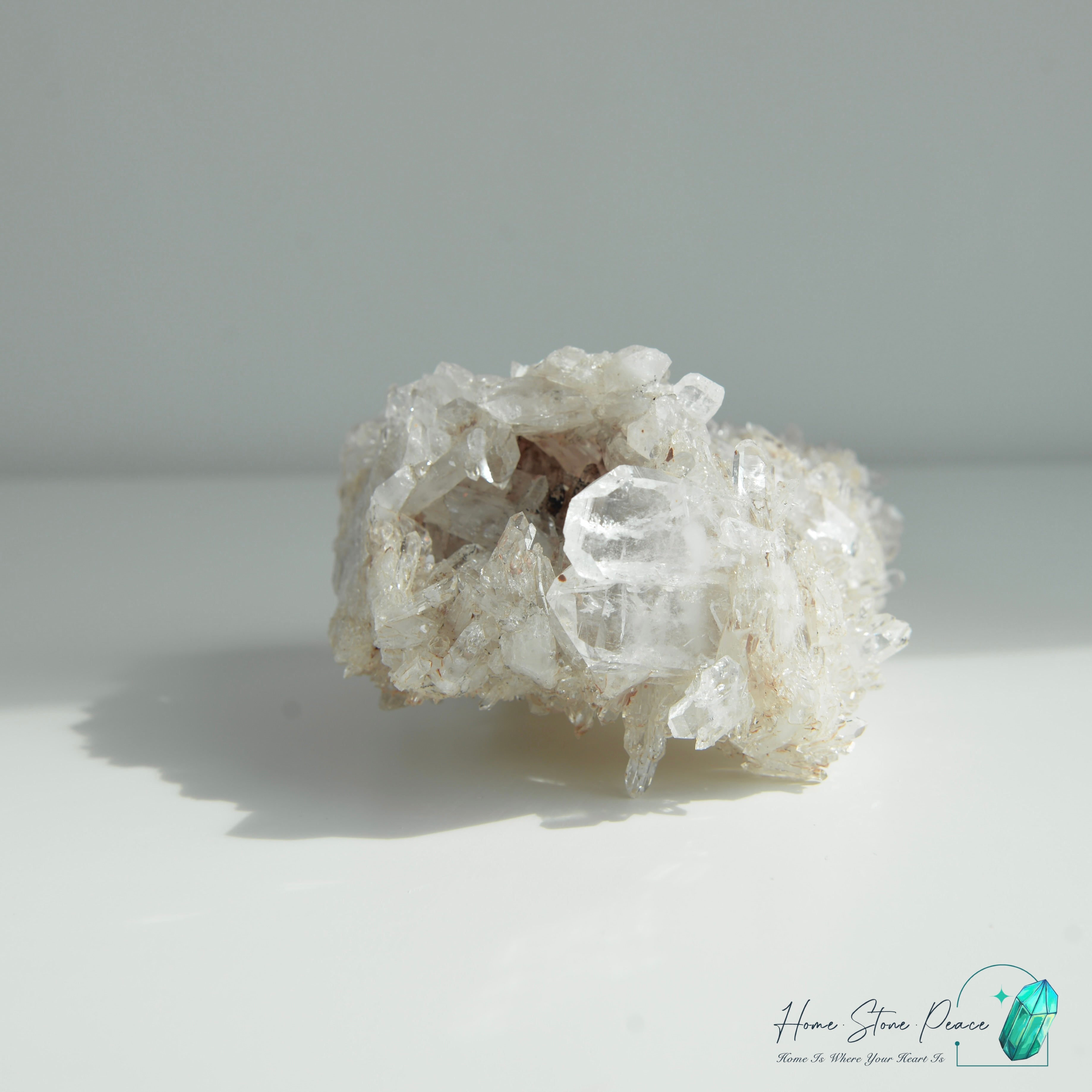 哥倫比亞粉紅雷姆利亞縫合水晶簇 Columbian Pink Lemurian Quartz Cluster with Faden Quartz
