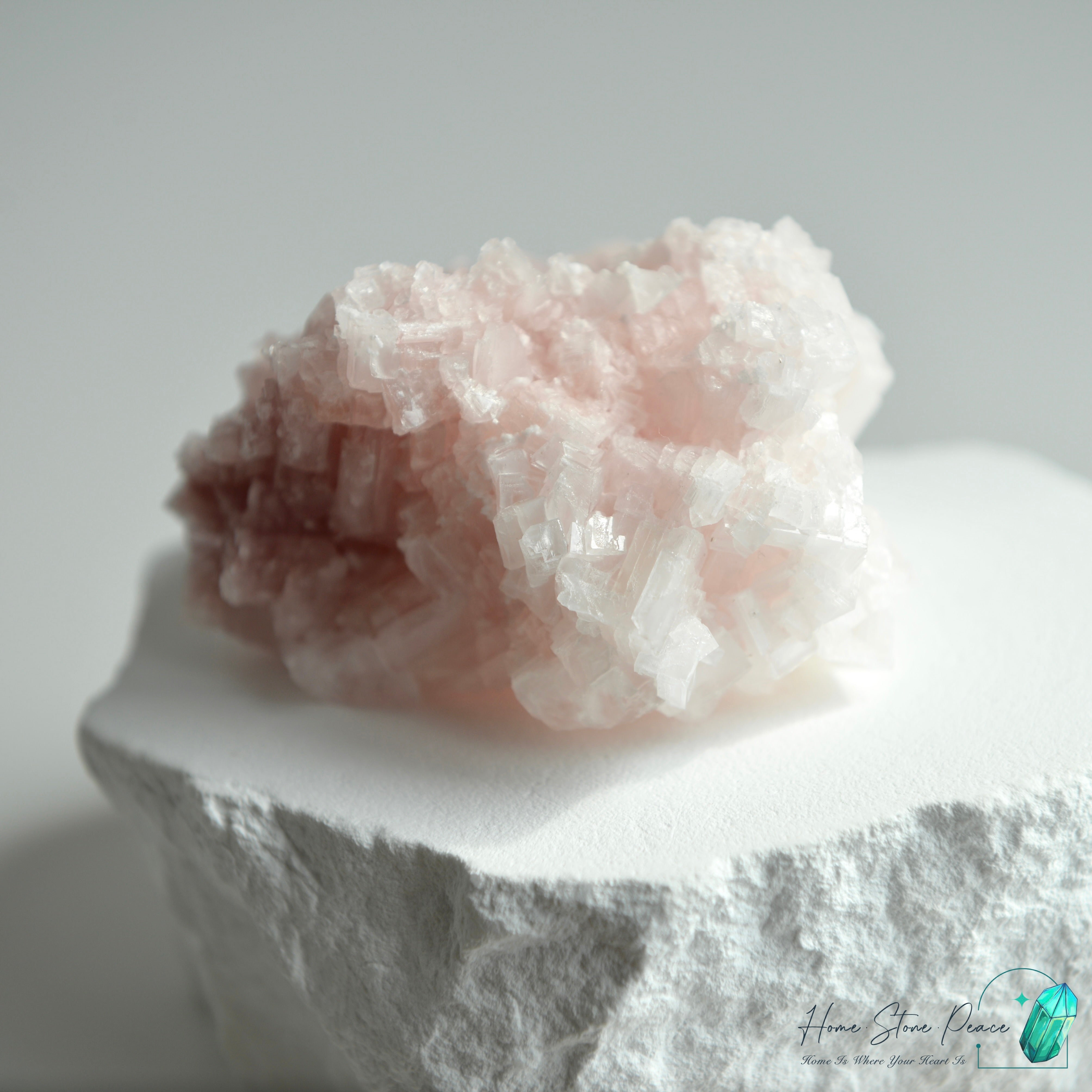 塞爾斯湖粉紅鹽礦 Natural Searles Lake Pink Halite