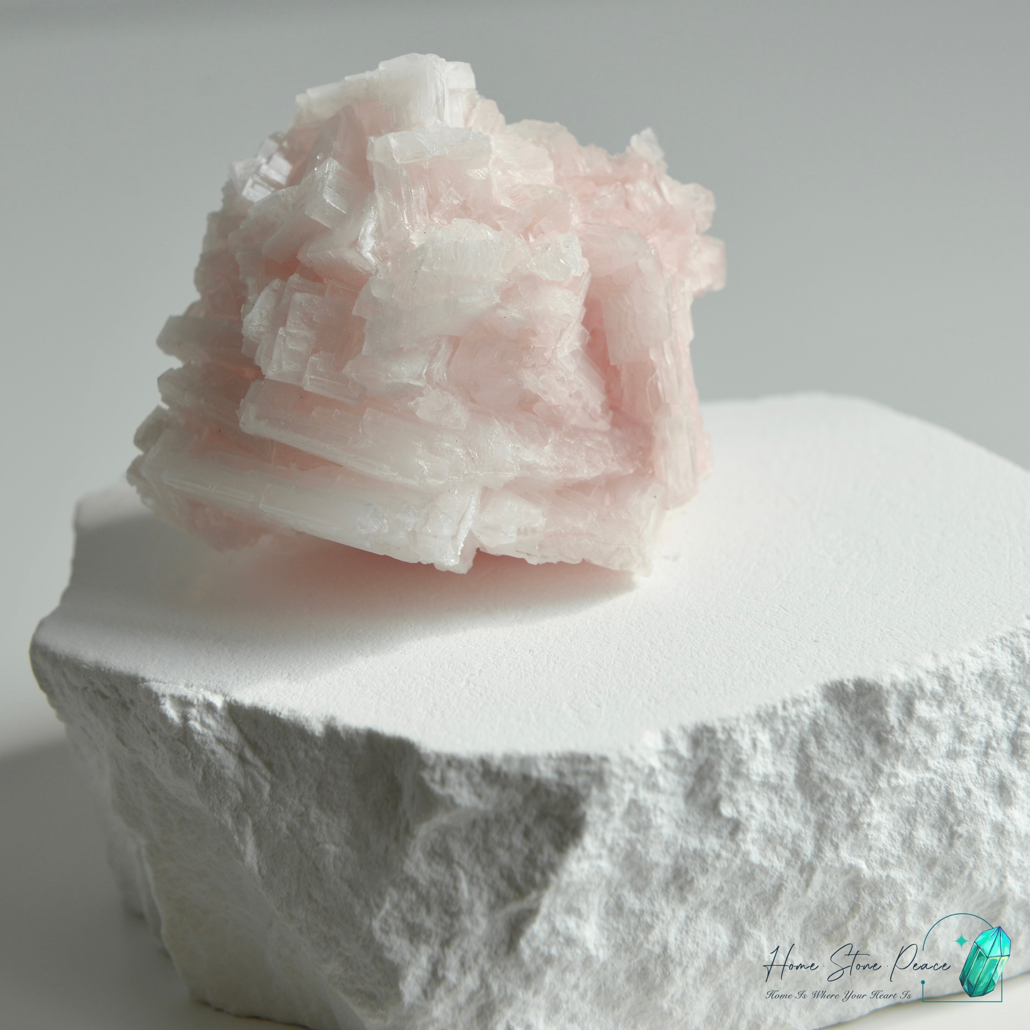 塞爾斯湖粉紅鹽礦 Natural Searles Lake Pink Halite