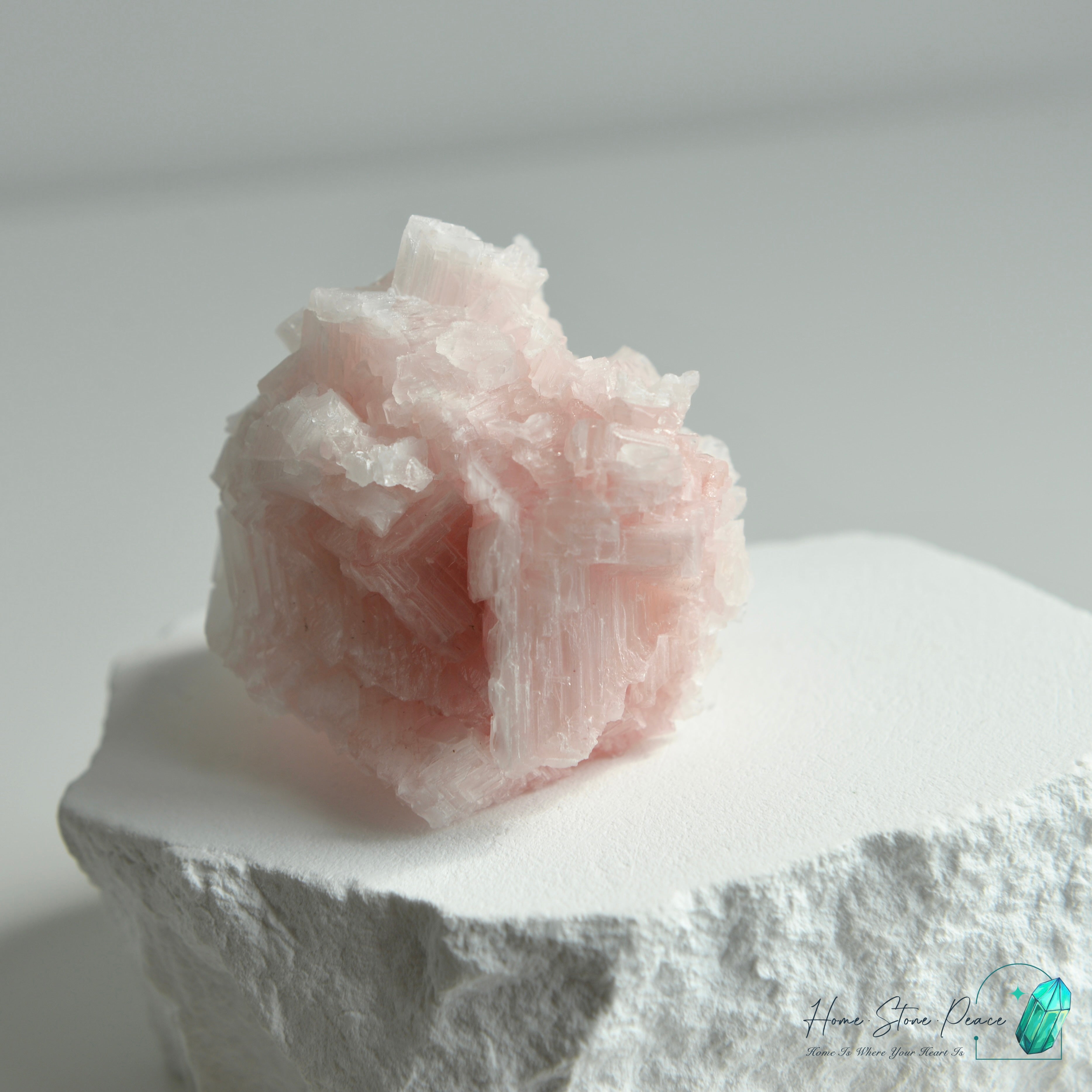 塞爾斯湖粉紅鹽礦 Natural Searles Lake Pink Halite