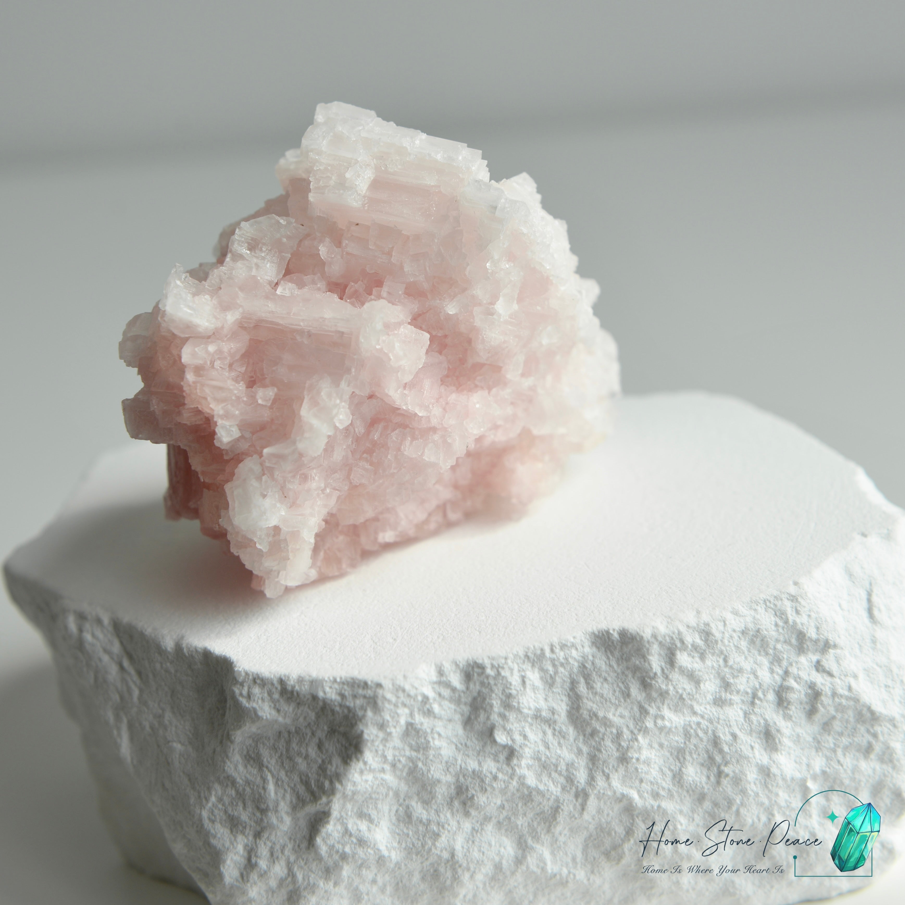 塞爾斯湖粉紅鹽礦 Natural Searles Lake Pink Halite