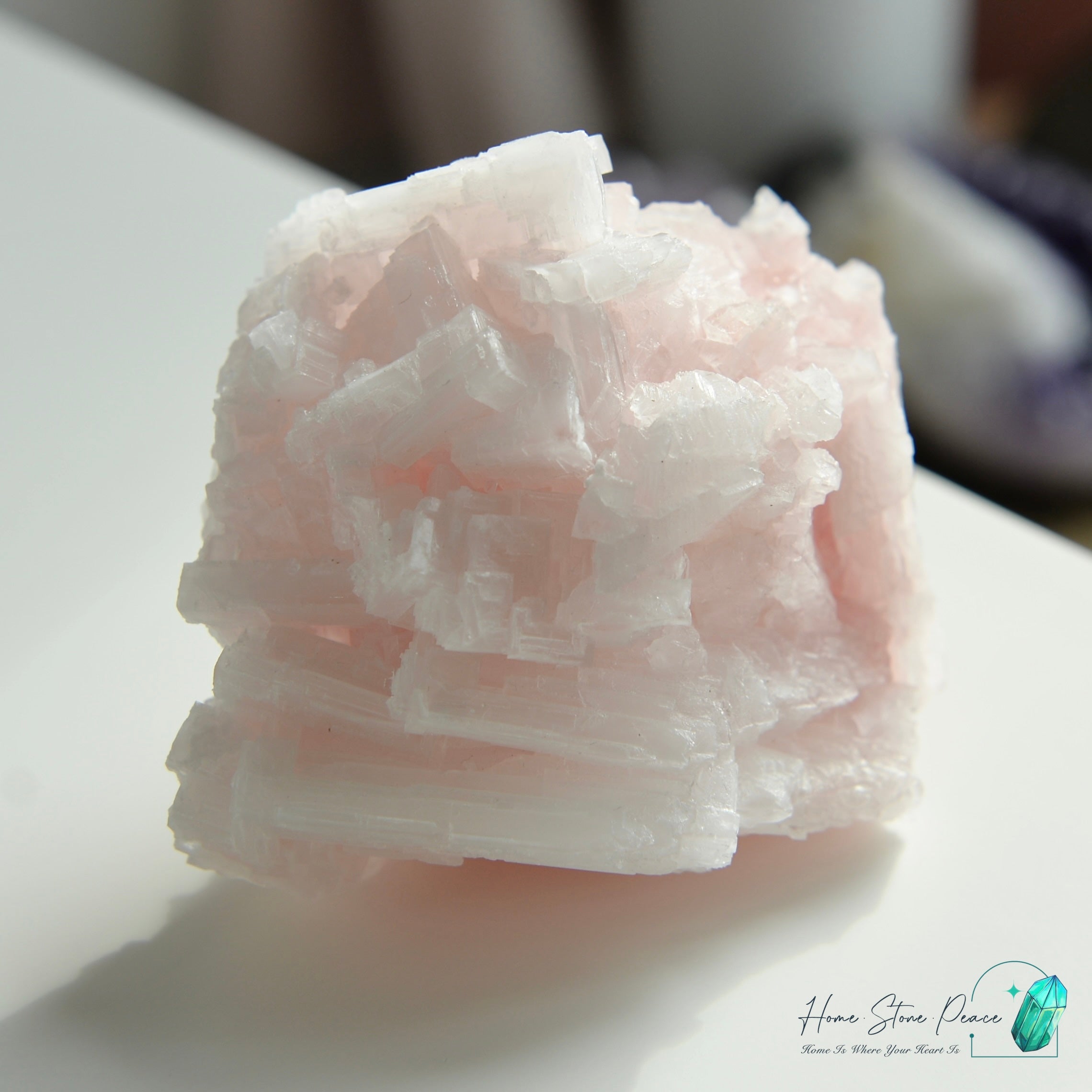 塞爾斯湖粉紅鹽礦 Natural Searles Lake Pink Halite