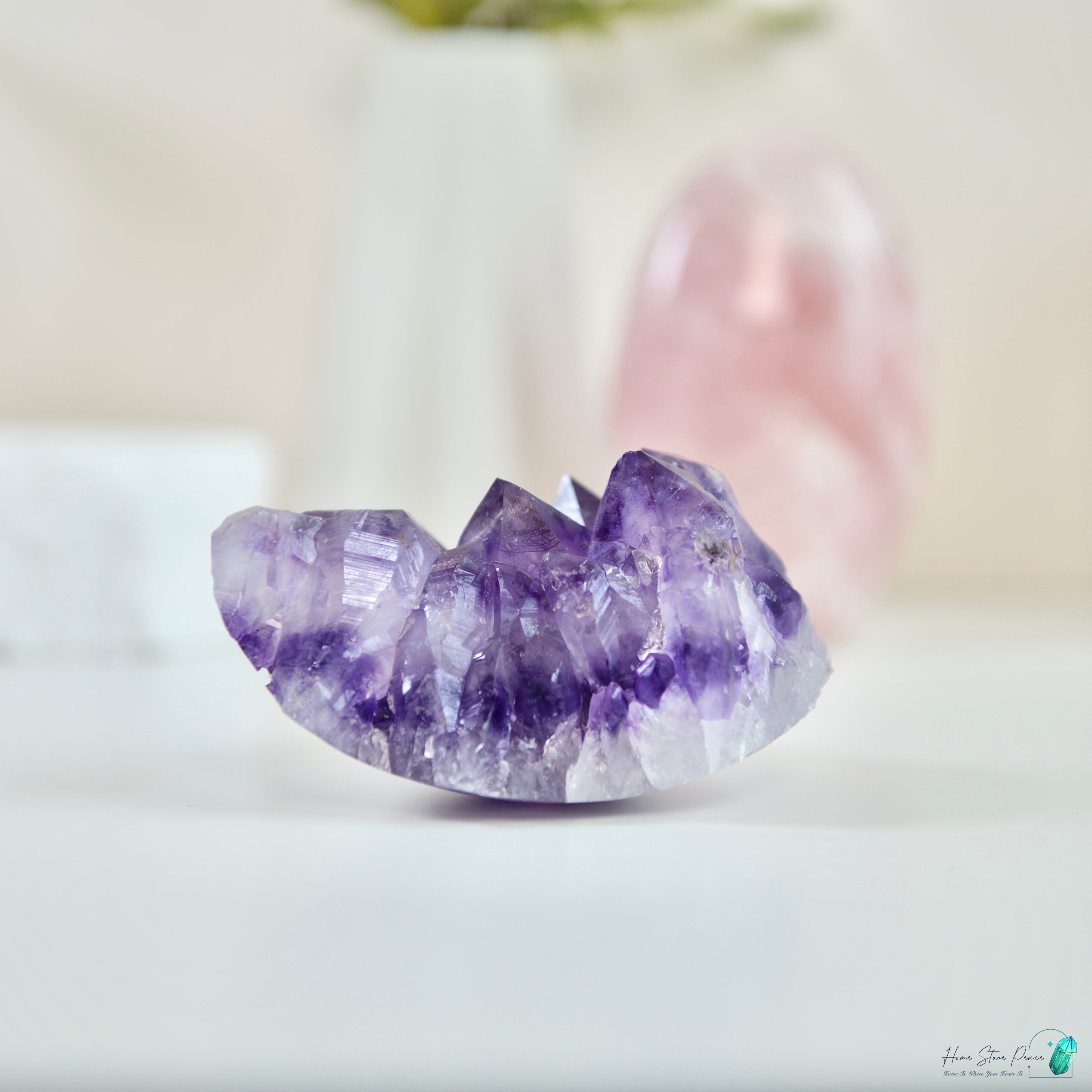 巴西半打磨紫水晶簇 Brazilian Amethyst Cluster