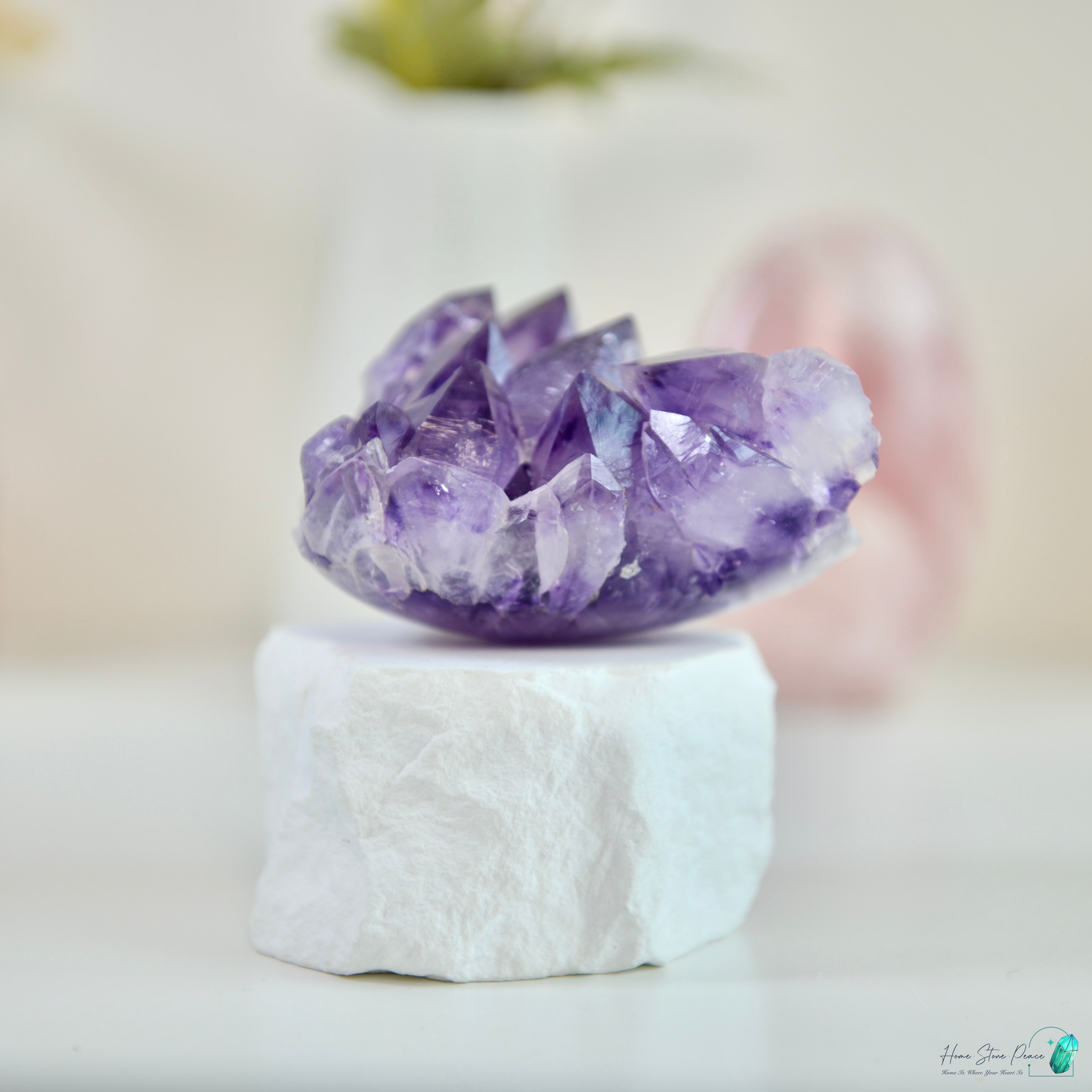 巴西半打磨紫水晶簇 Brazilian Amethyst Cluster