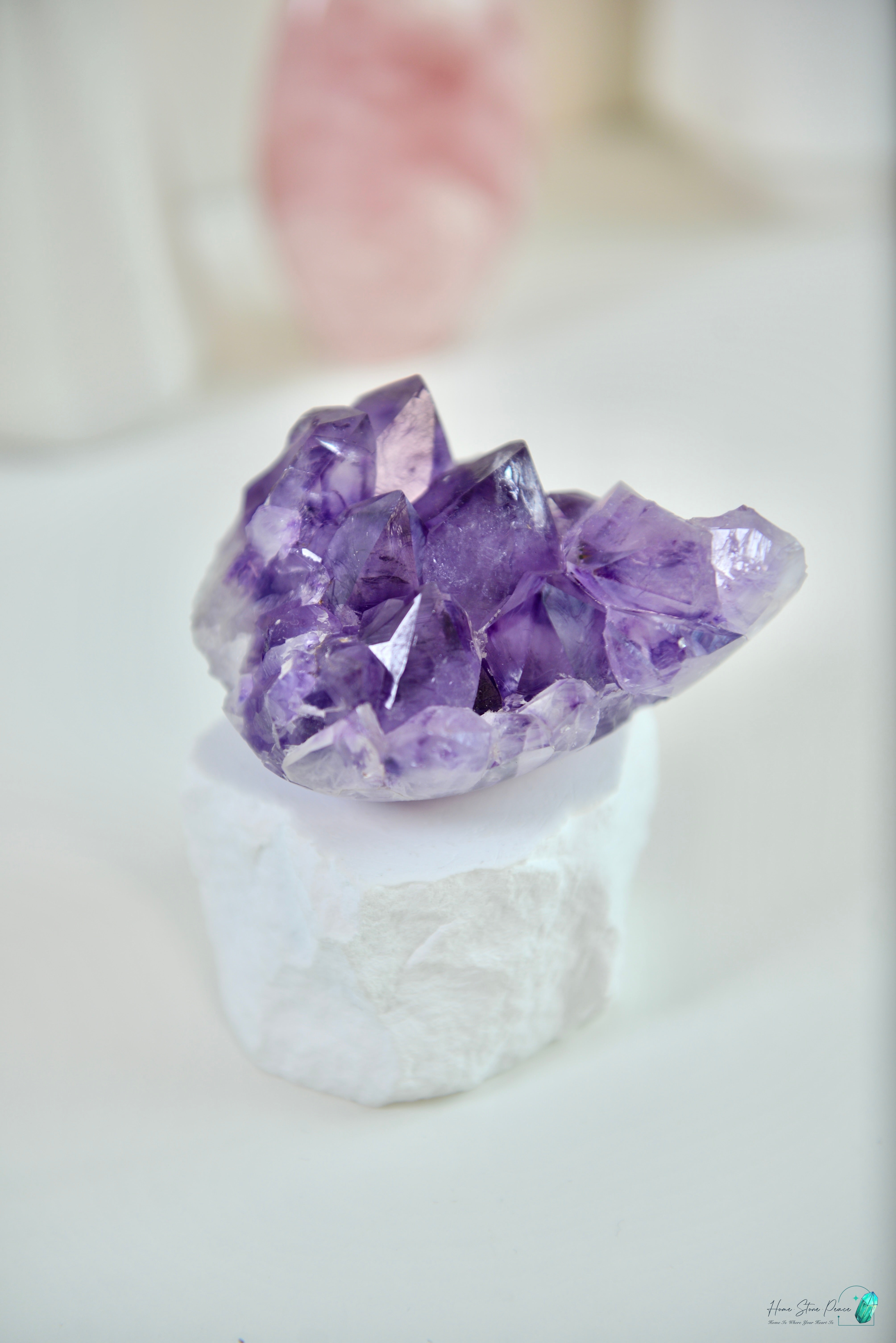 巴西半打磨紫水晶簇 Brazilian Amethyst Cluster
