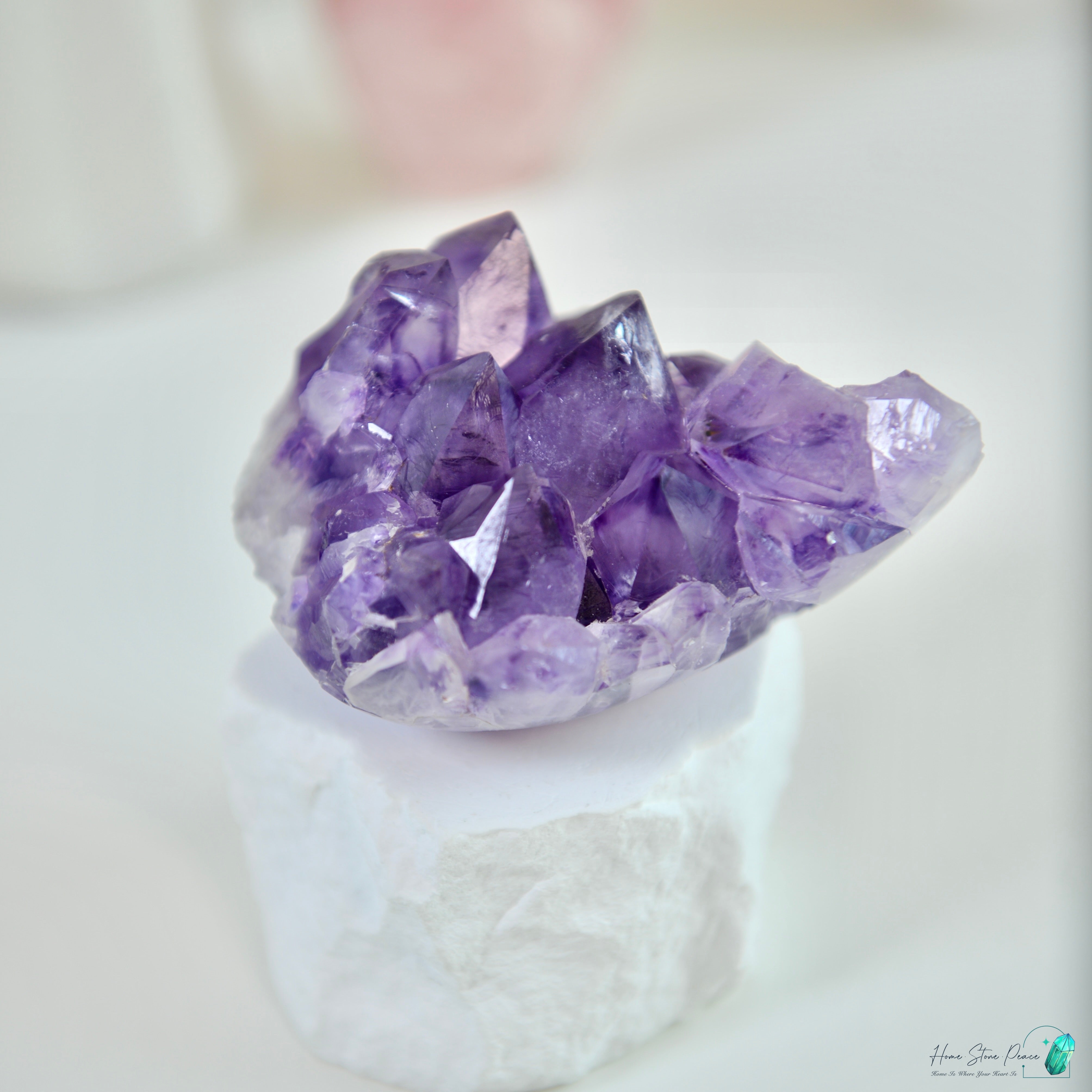 巴西半打磨紫水晶簇 Brazilian Amethyst Cluster