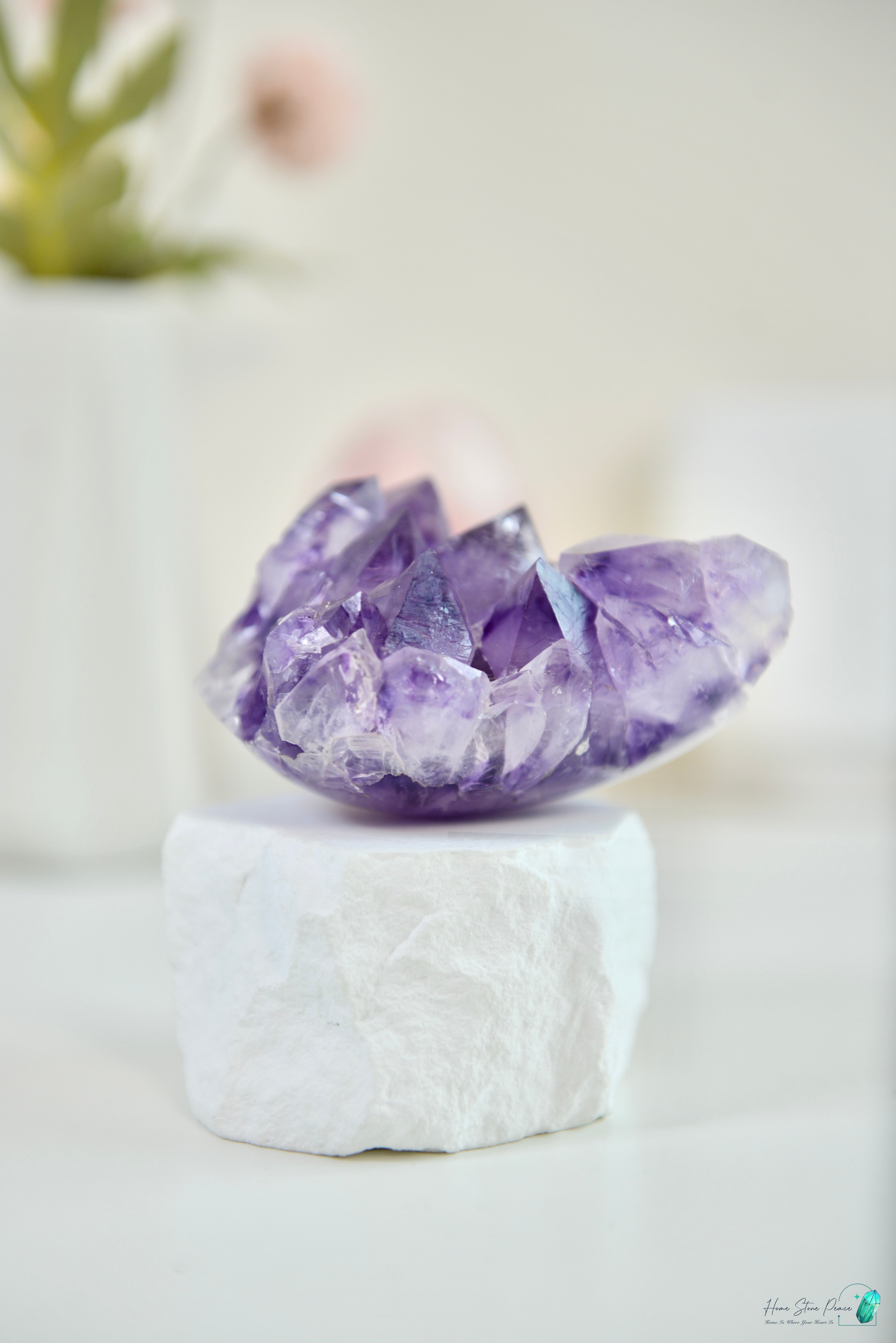 巴西半打磨紫水晶簇 Brazilian Amethyst Cluster