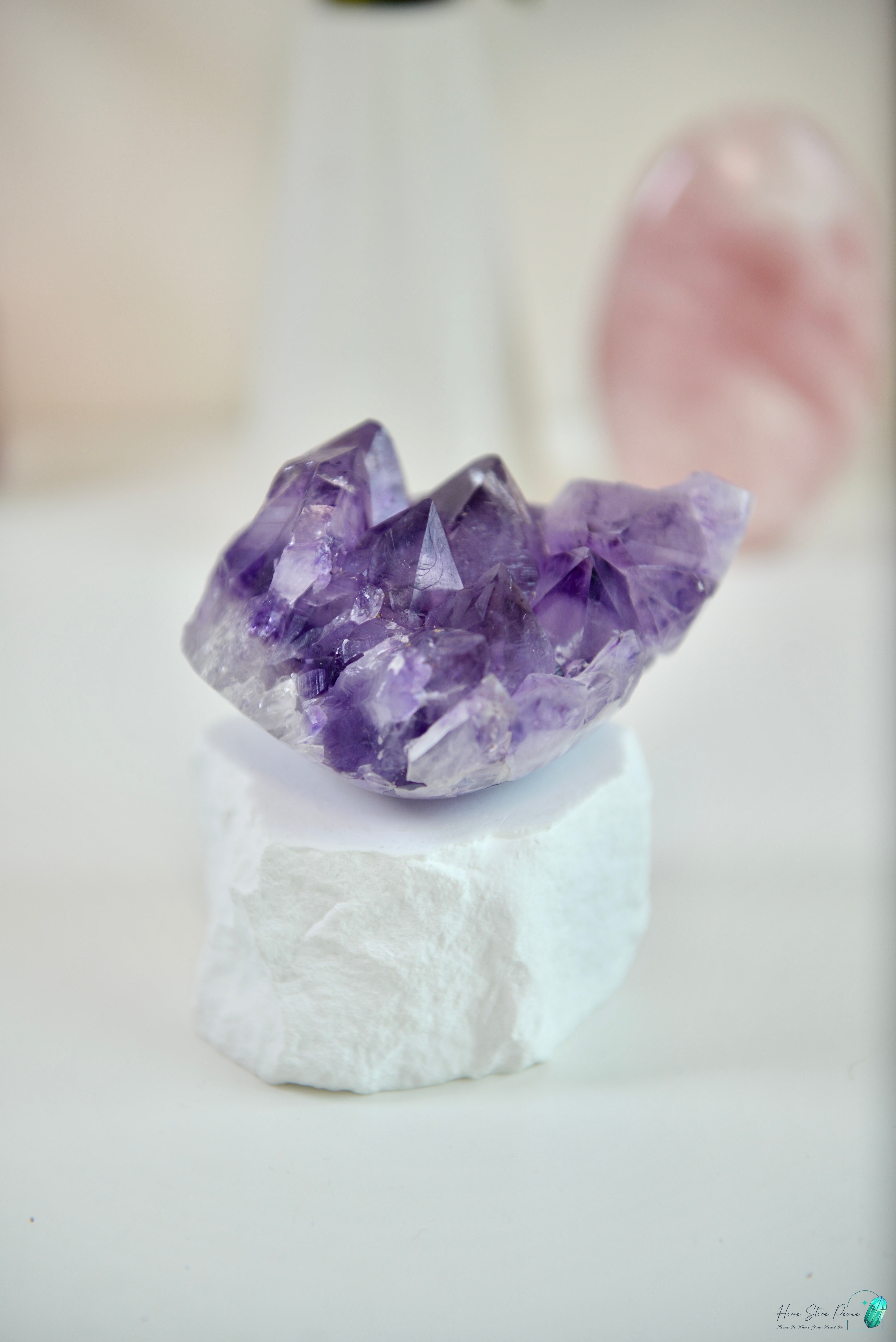 巴西半打磨紫水晶簇 Brazilian Amethyst Cluster