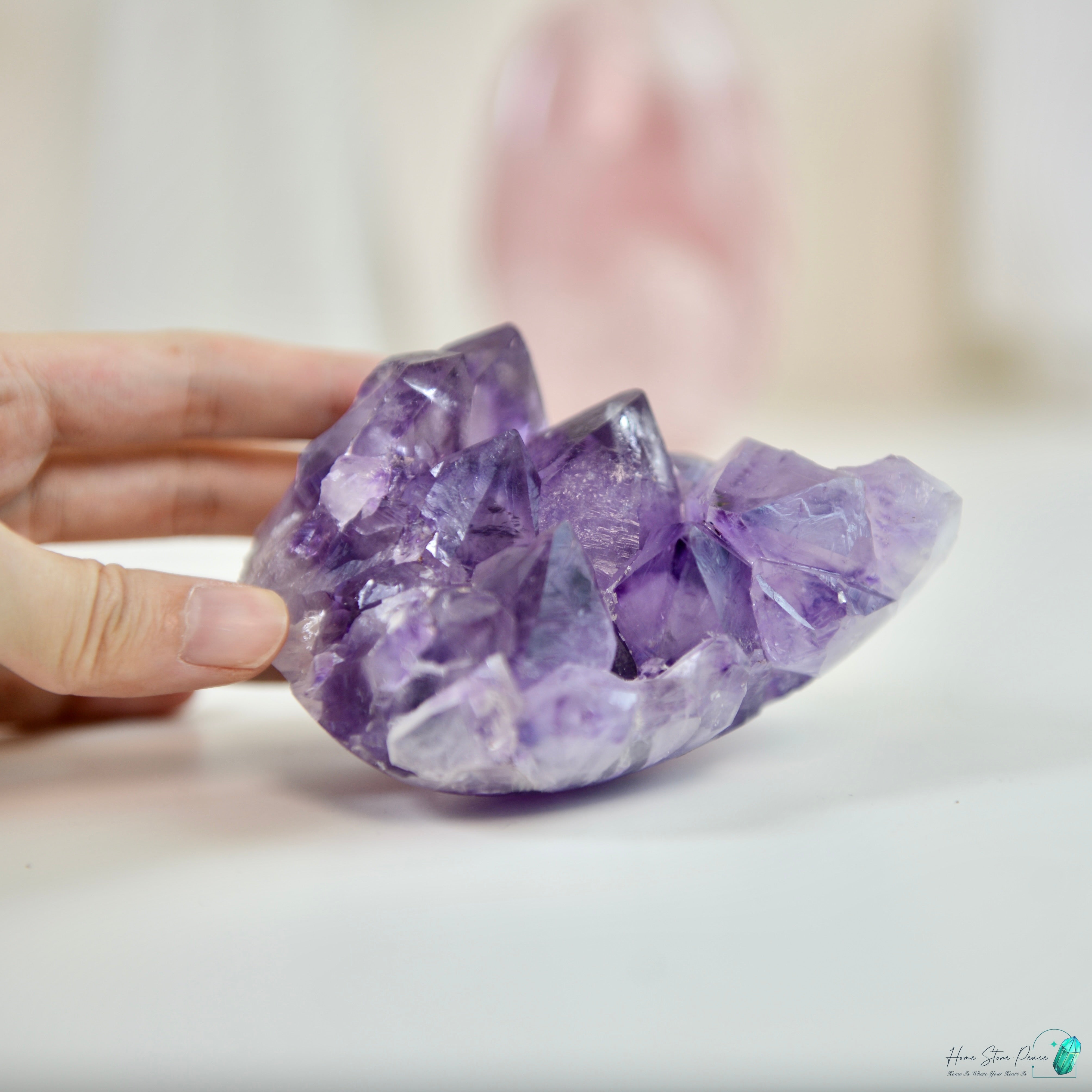 巴西半打磨紫水晶簇 Brazilian Amethyst Cluster