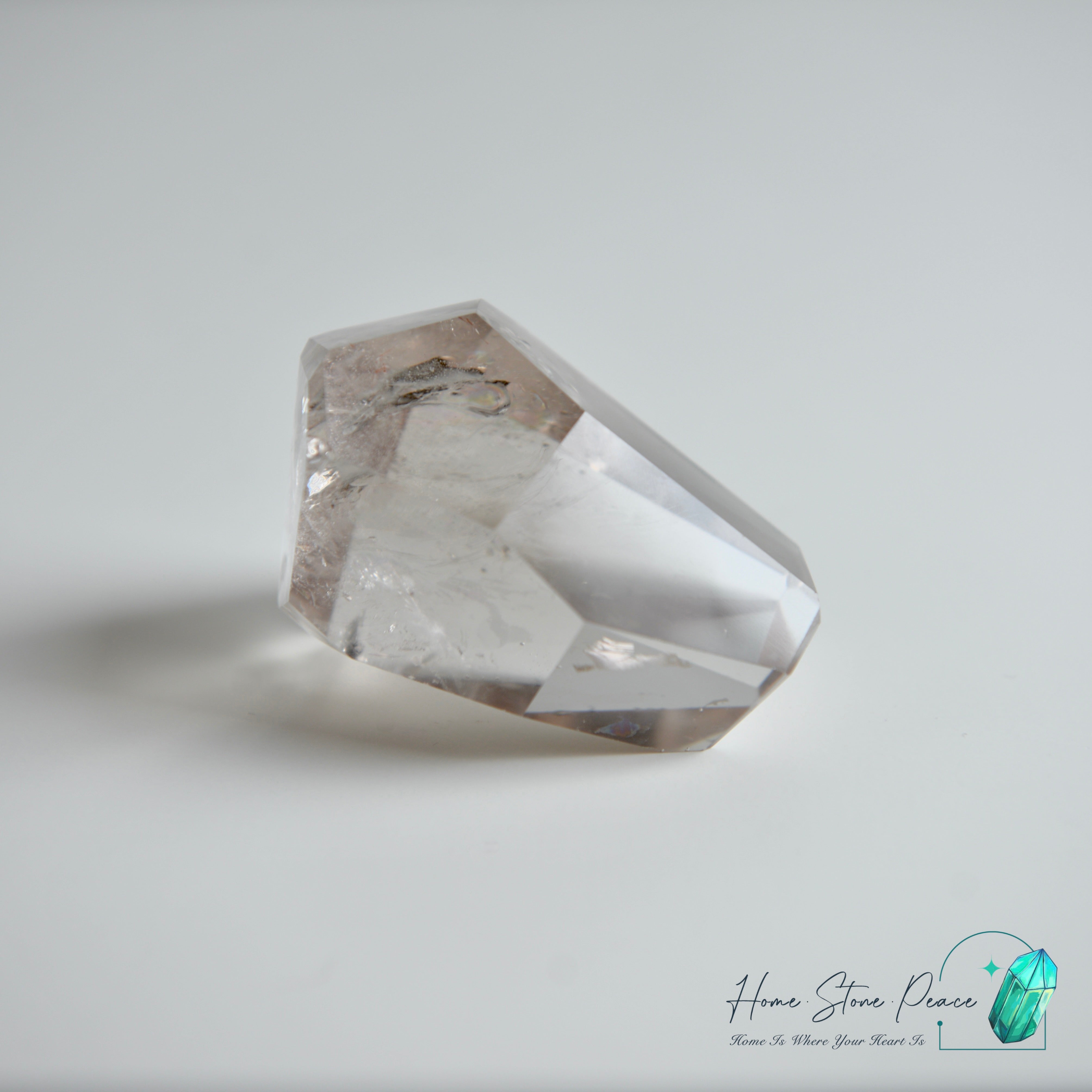 彩虹淡茶晶隨形 Light Smoky Quartz Free Form with Rainbows