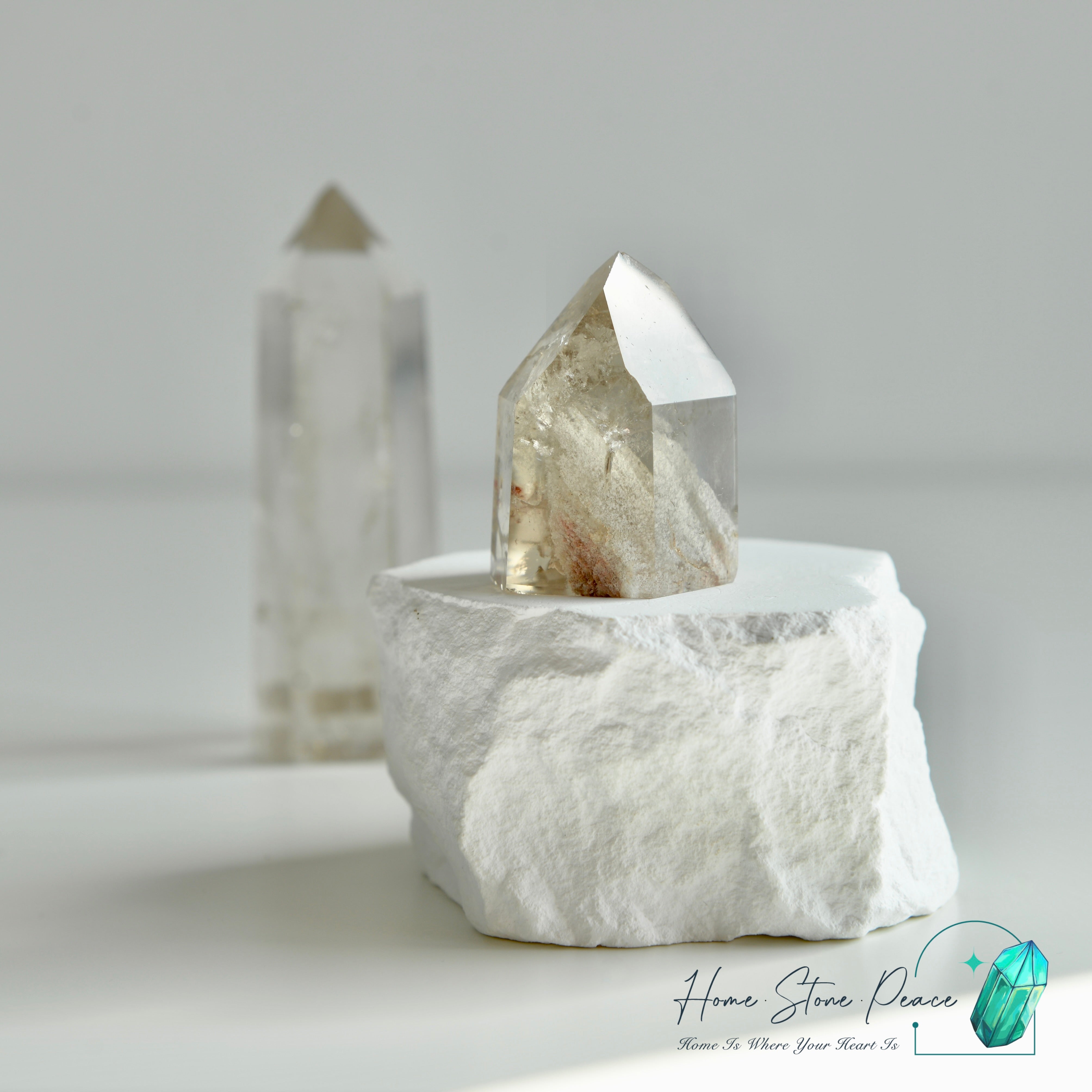 幽靈茶水晶 Smoky Phantom Quartz