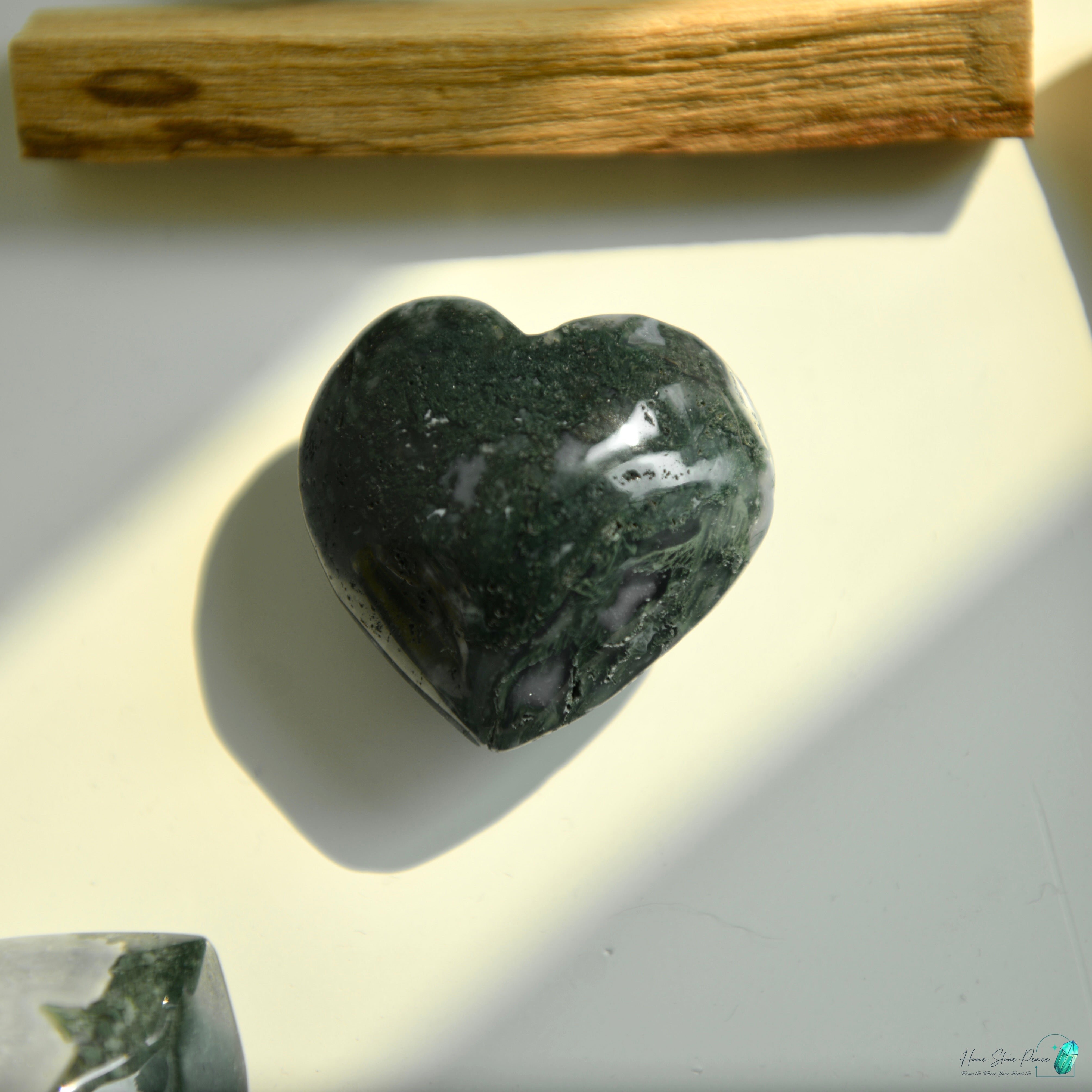 水草瑪瑙心 Moss Agate Heart
