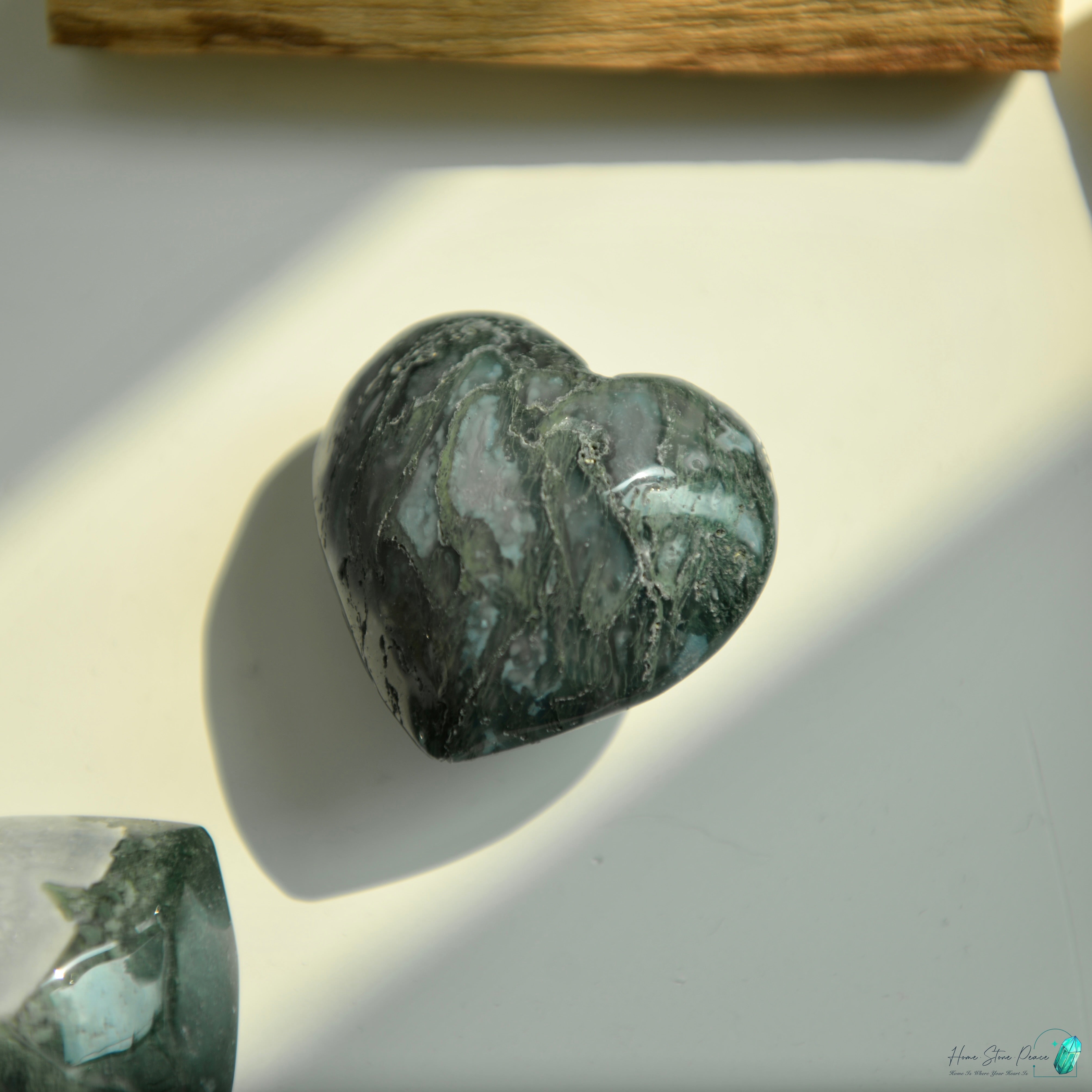 水草瑪瑙心 Moss Agate Heart