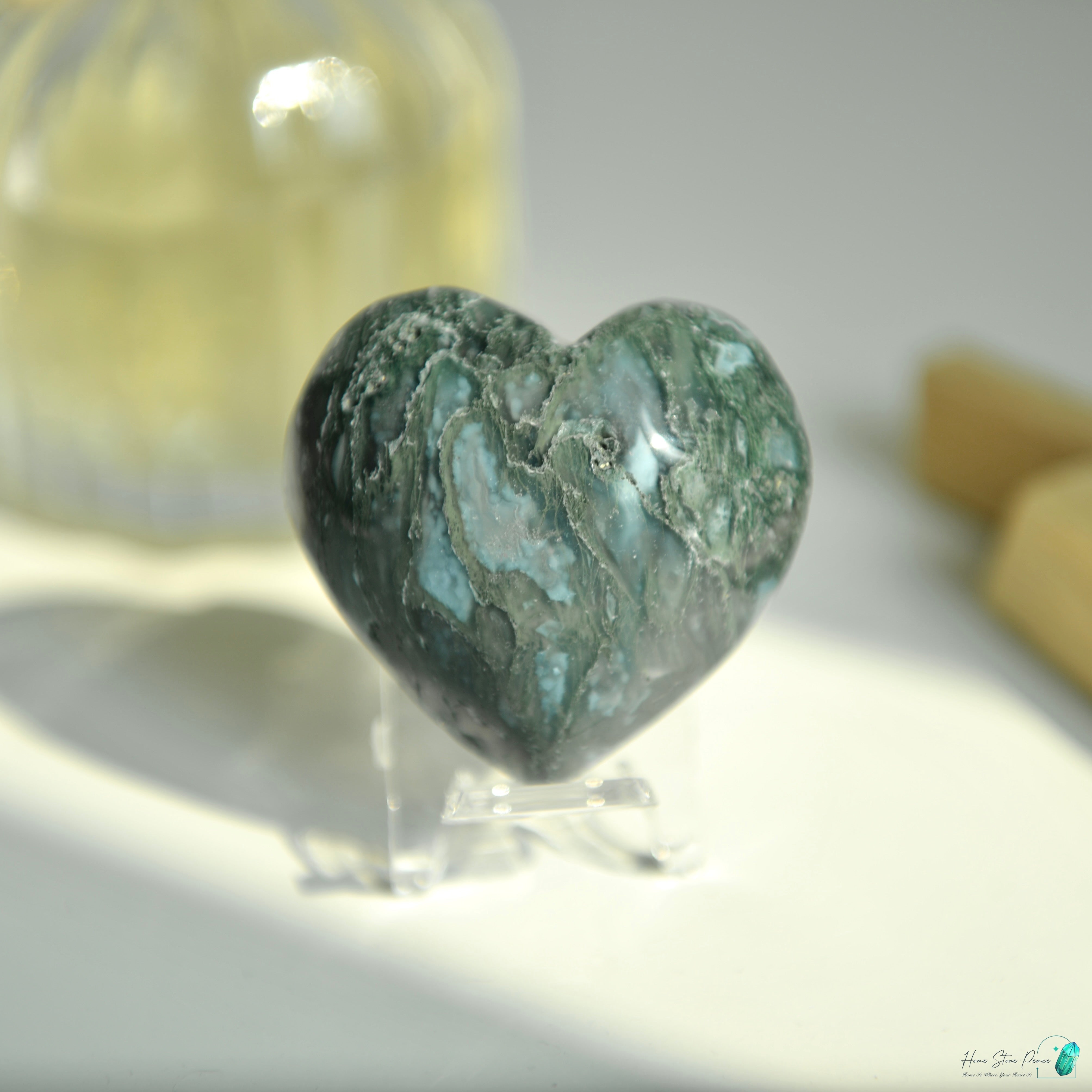 水草瑪瑙心 Moss Agate Heart