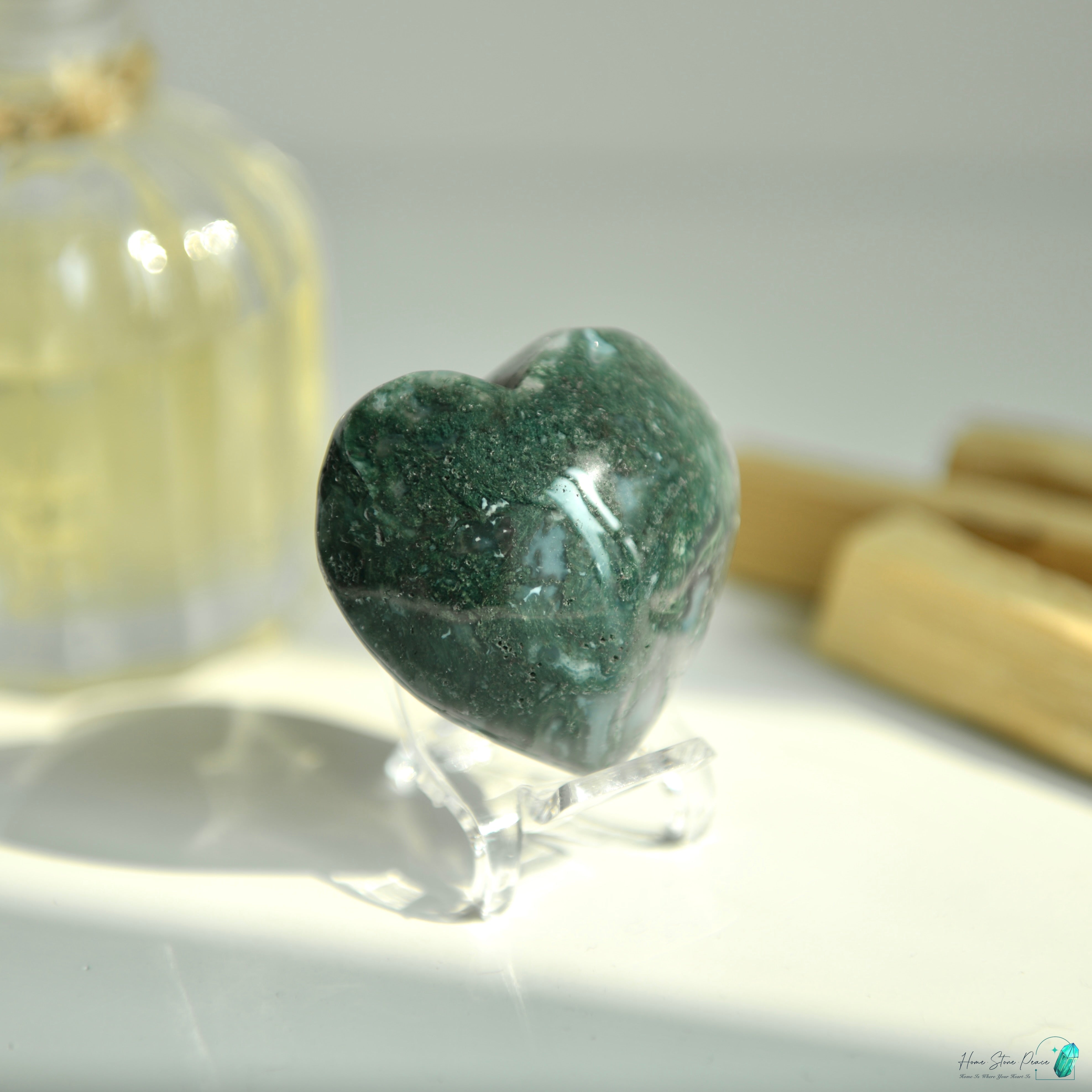 水草瑪瑙心 Moss Agate Heart